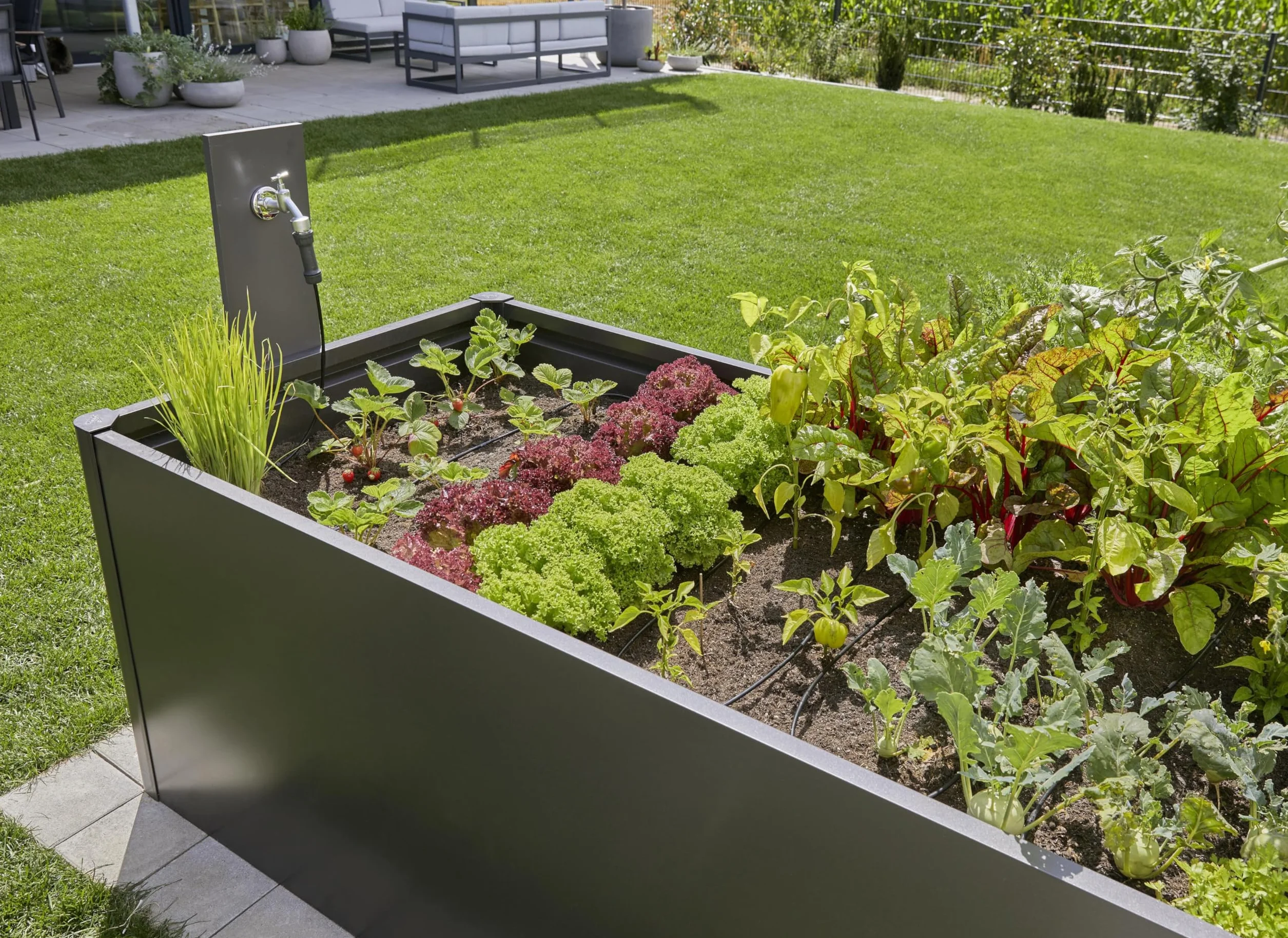 Gardena Micro-Drip System nawadnianie kropelkowe zestaw do podniesionych grządek 35 roślin 13455-20