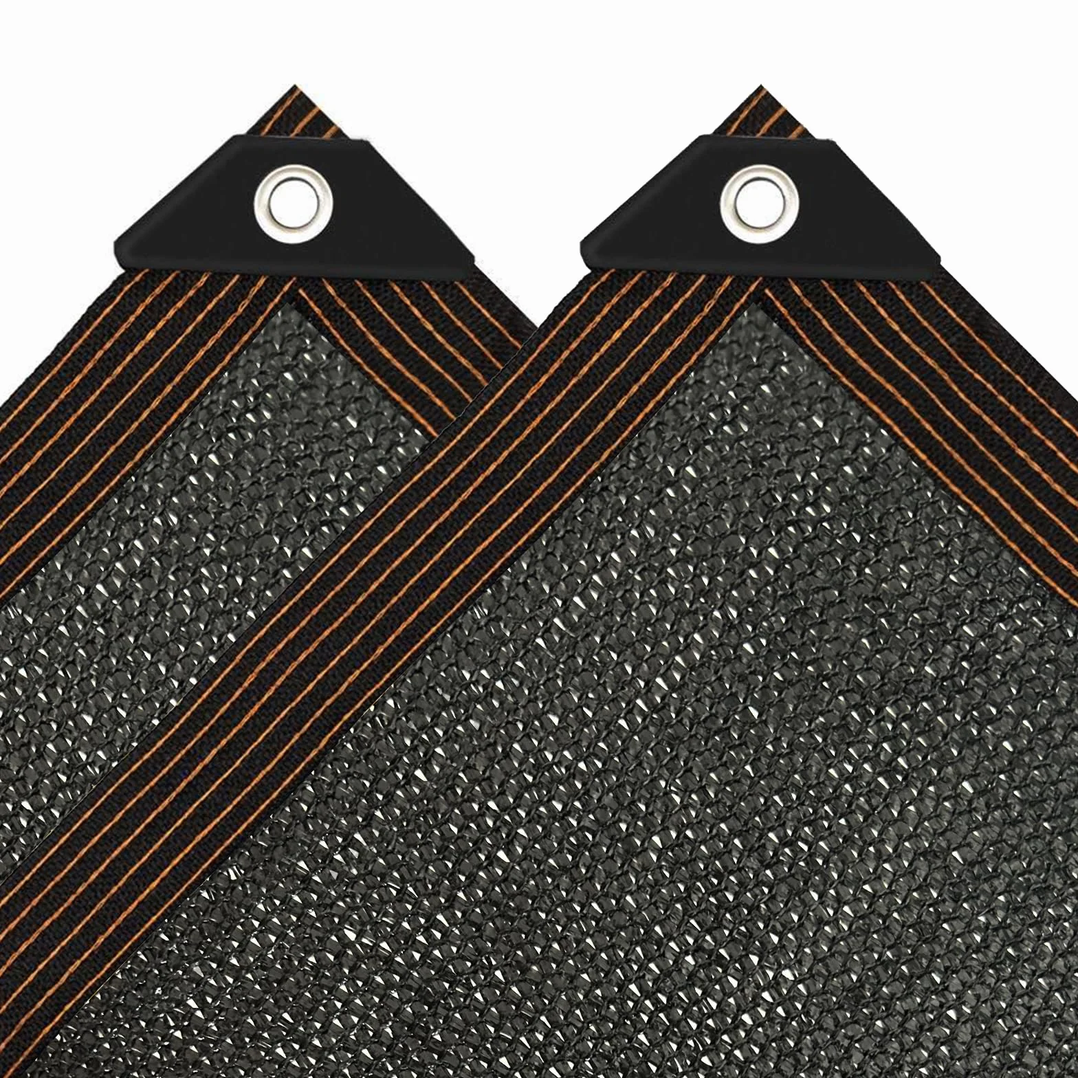 Żagiel przeciwsłoneczny 2 x 3 m prostokątny czarny 90% ochrona UV oczka