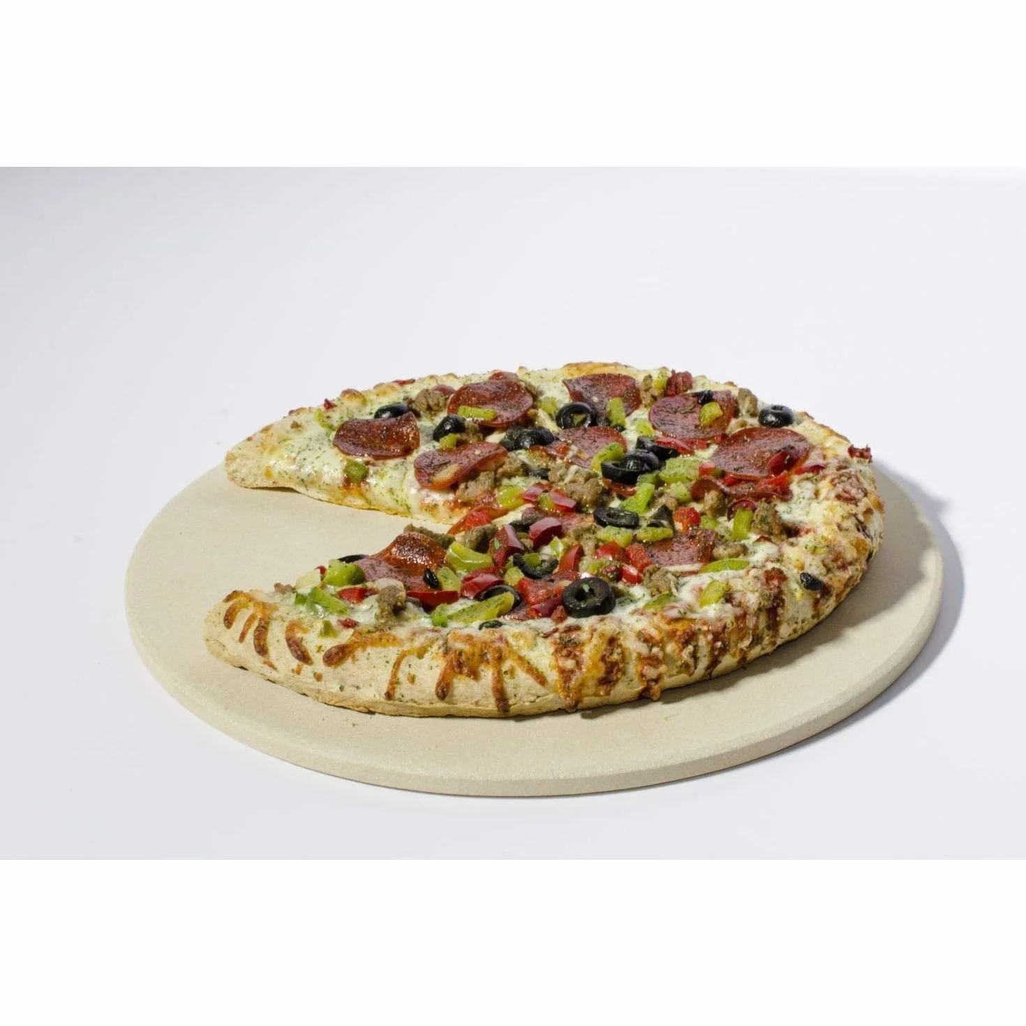 Char-Broil 140 513 - Zestaw kamieni do pizzy (kamień i skórka), 7,2 x 41,7 x 49 cm