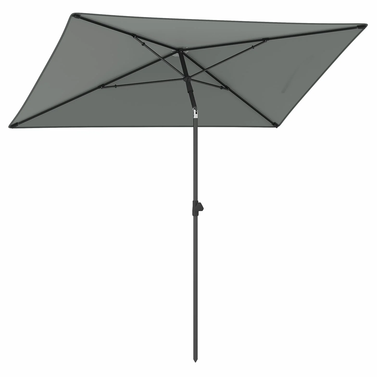COSTWAY Parasol przeciwsłoneczny prostokątny 210 x 140 cm składany z obu stron 30°