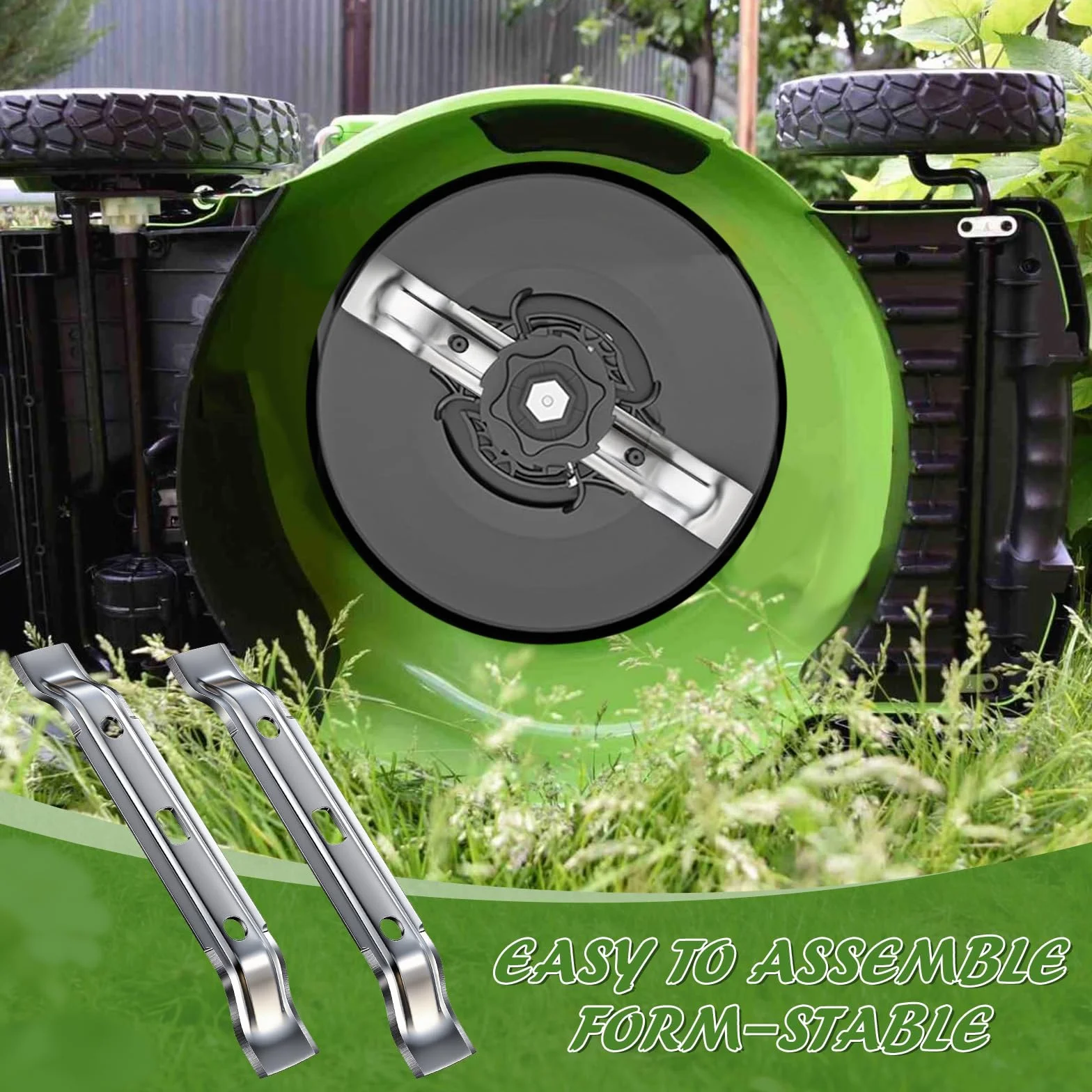 2 sztuki noży do kosiarki automatycznej Stihl, noże zamienne do kosiarki Stihl iMOW RMI 422 422P 422PC RMI422 P C, ostrza kosiarki do trawy, 20 cm, kolor srebrny