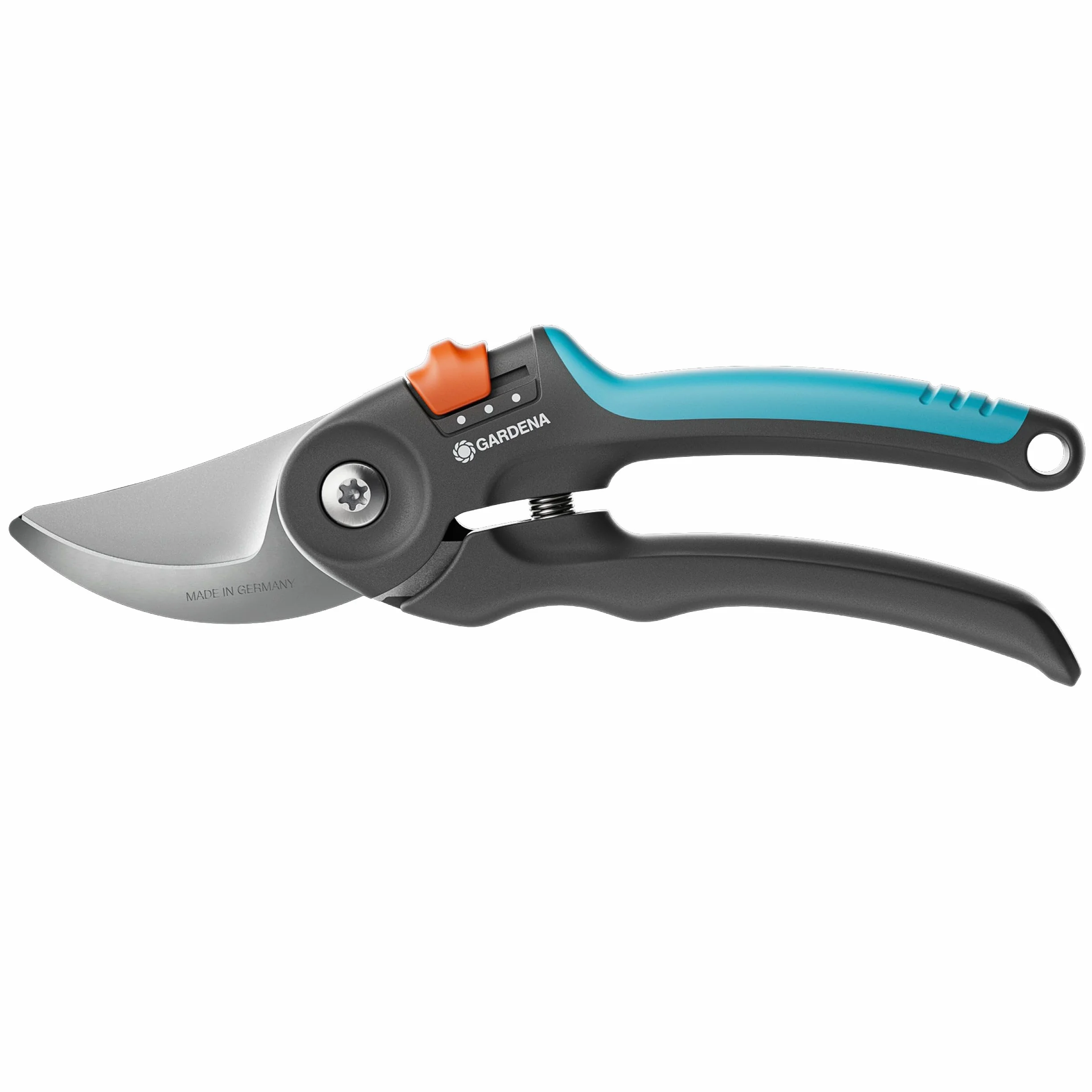 Gardena Nożyce ogrodowe PremiumCut Flex, cięcie obejściowe, do świeżego drewna, średnica cięcia 24 mm, ergonomiczne uchwyty, ostrza PowerCoating, wyprodukowano w Niemczech (12242-20)