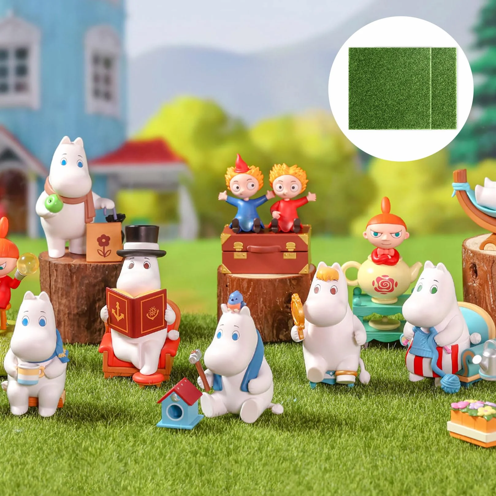 Sztuczna trawa 15x15 cm dywan do miniaturowego ogrodu DIY