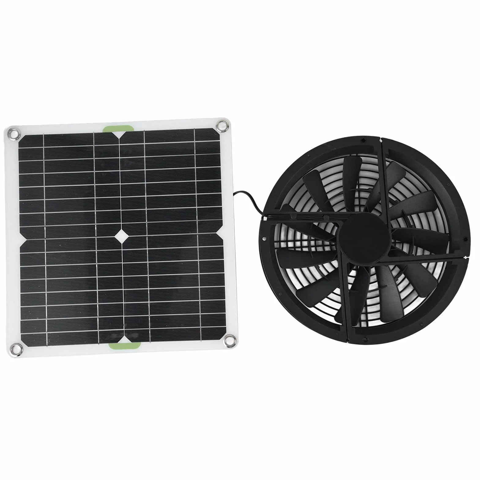 Wentylator solarny 12V 100W wodoszczelny do szklarni kurnika szopy przyczepy kempingowej