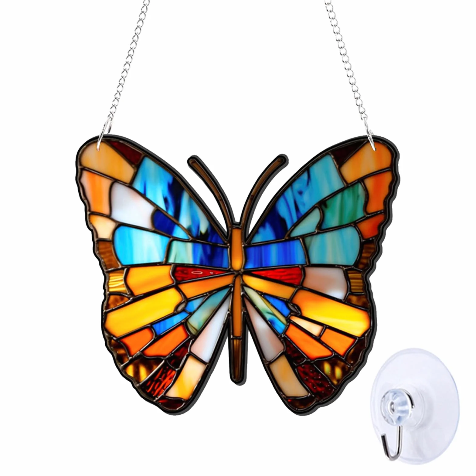 Łapacz słońca dekoracja na okno motyl wiszący ogród Boże Narodzenie