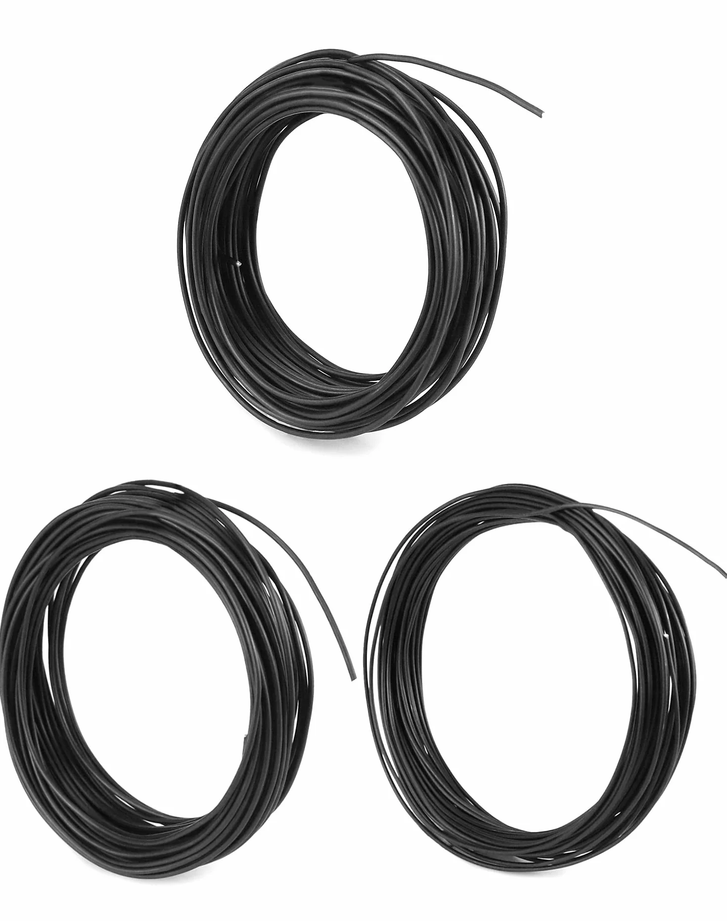 QWORK® 3 rozmiar drutu Bonsai Anodowany drut aluminiowy do roślin i drzew, 1,0 mm/1,5 mm/2,0 mm, łącznie 30 metrów