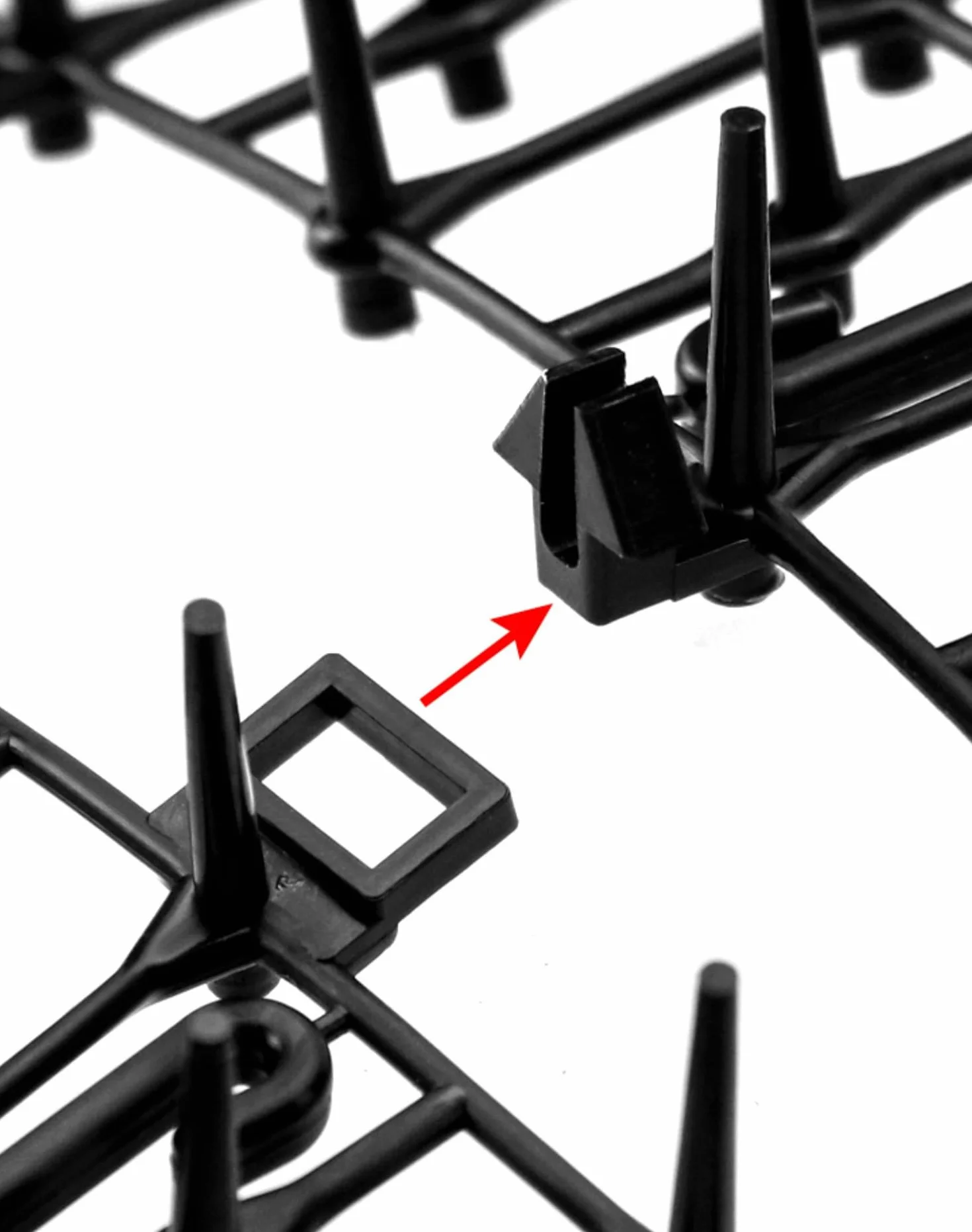 QWORK® 2-pakowa mata odstraszająca koty - 200 cm x 30 cm - siatka kolczasta z barierą dla zwierząt do pokojowego odstraszania kotów i innych zwierząt