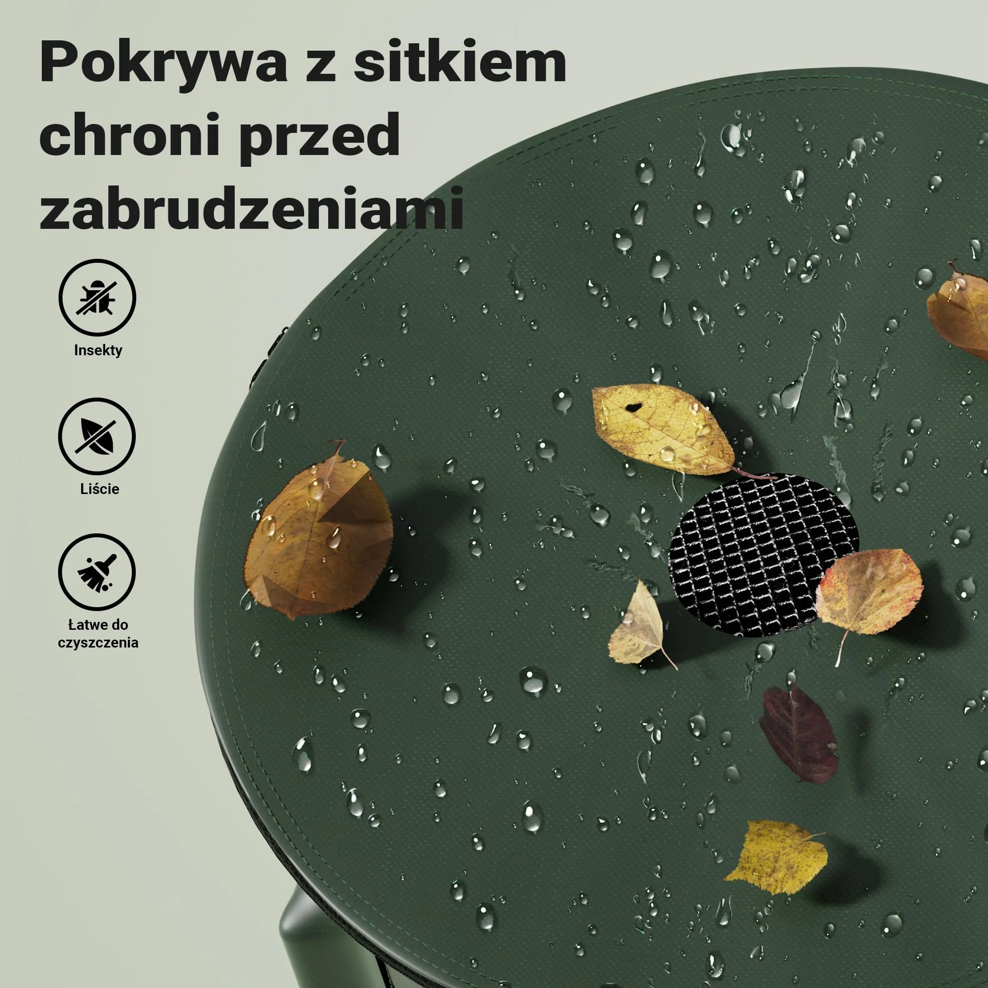 Wiltec Zbiornik na deszczówkę o pojemności 250 l, średnicy 60 cm i wysokości 88 cm, z pokrywką i kranem, beczka składana z tkaniny PVC 1000D na wodę