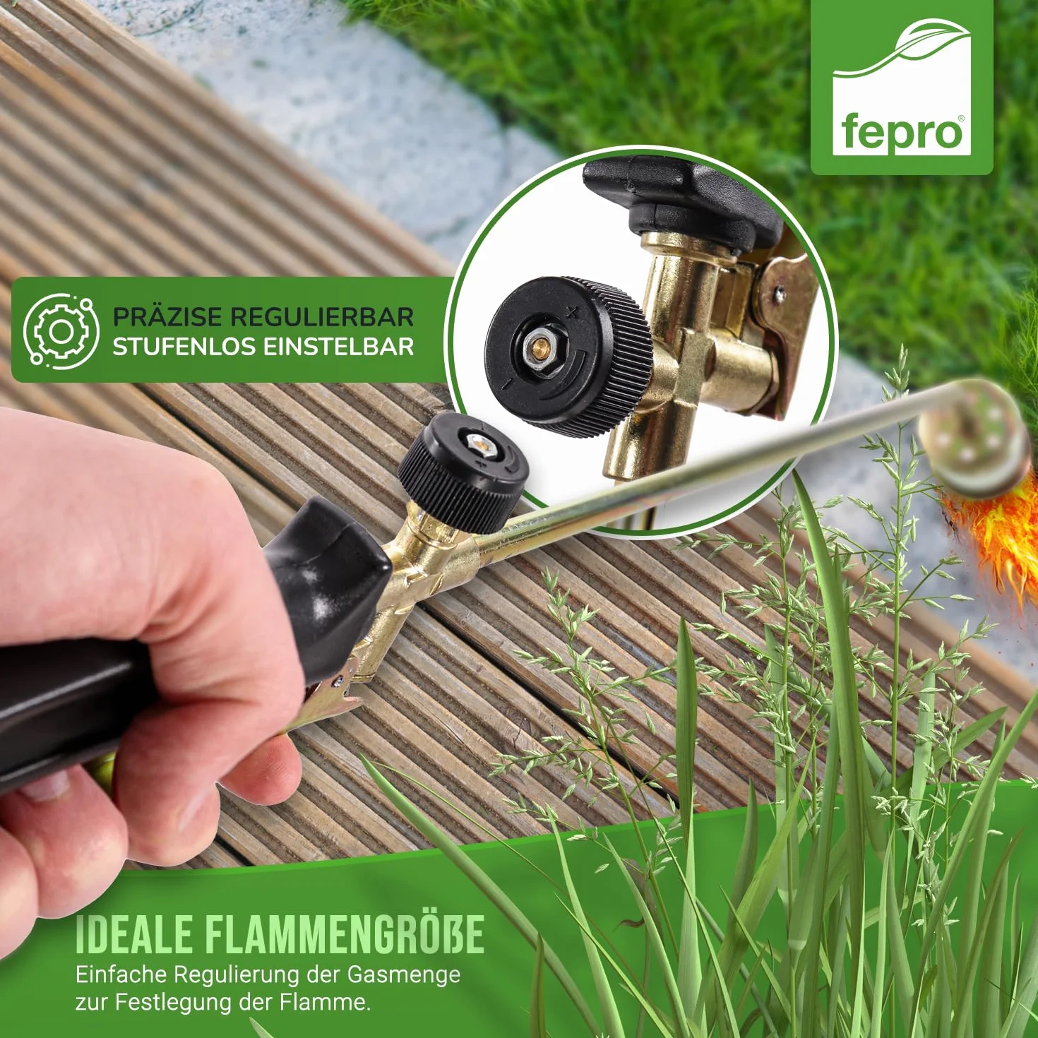 Palnik gazowy 58 kW z wężem 4,5 m i akcesoriami