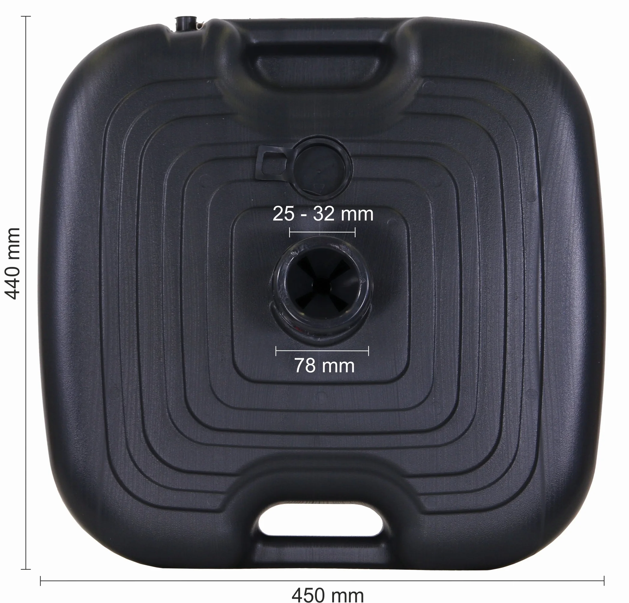 Schneider Schirme 855-15 Stojak na Parasole, 20 l, 45 x 45 x 28 cm, Antracytowy
