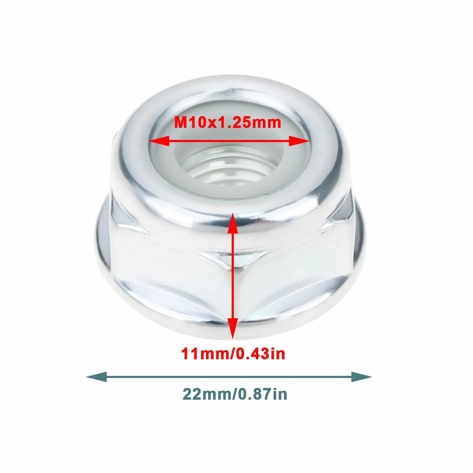 10 szt. M10 x 1,25 nakrętka lewego ostrza 679075001 kompatybilna z Homelite kompatybilna z Ryobi