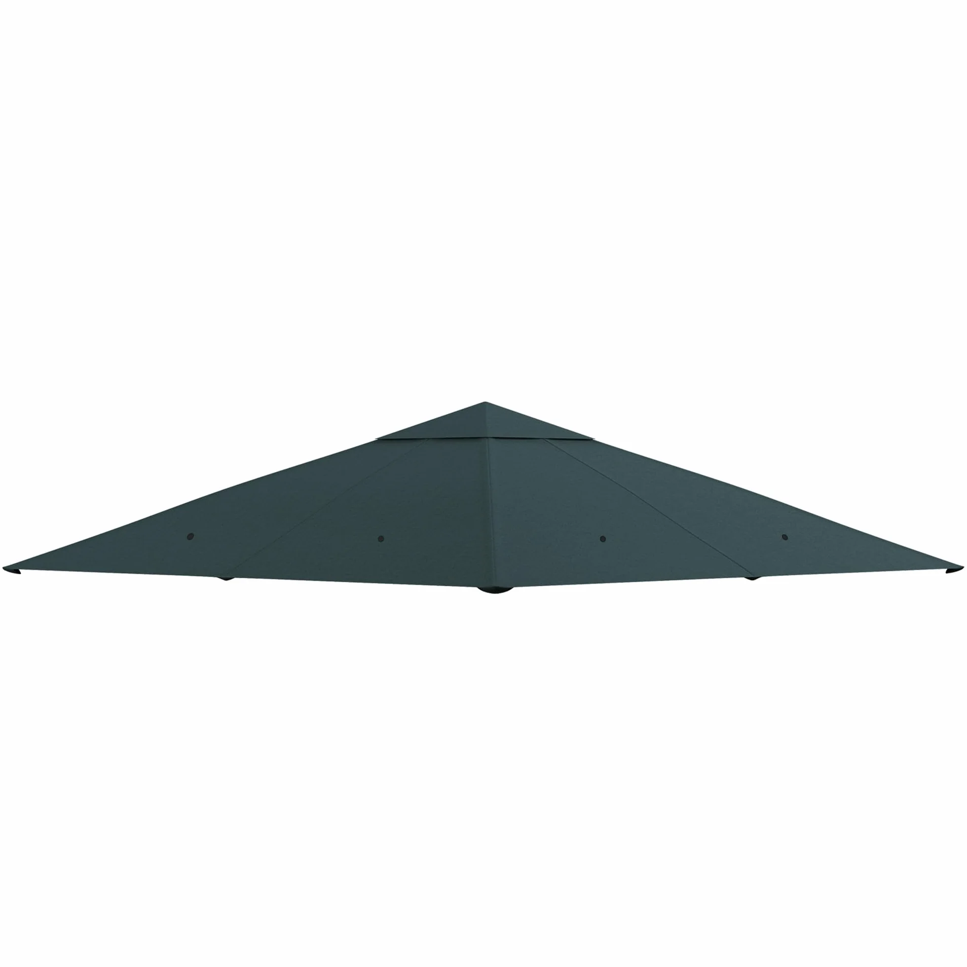 Outsunny Zapasowe płótno do pawilonu Namiot wymienny na dach altanka ogrodowa tkanina poliestrowa o wysokiej gęstości 180 g/m² Anty-UV 3 x 3 m Szary