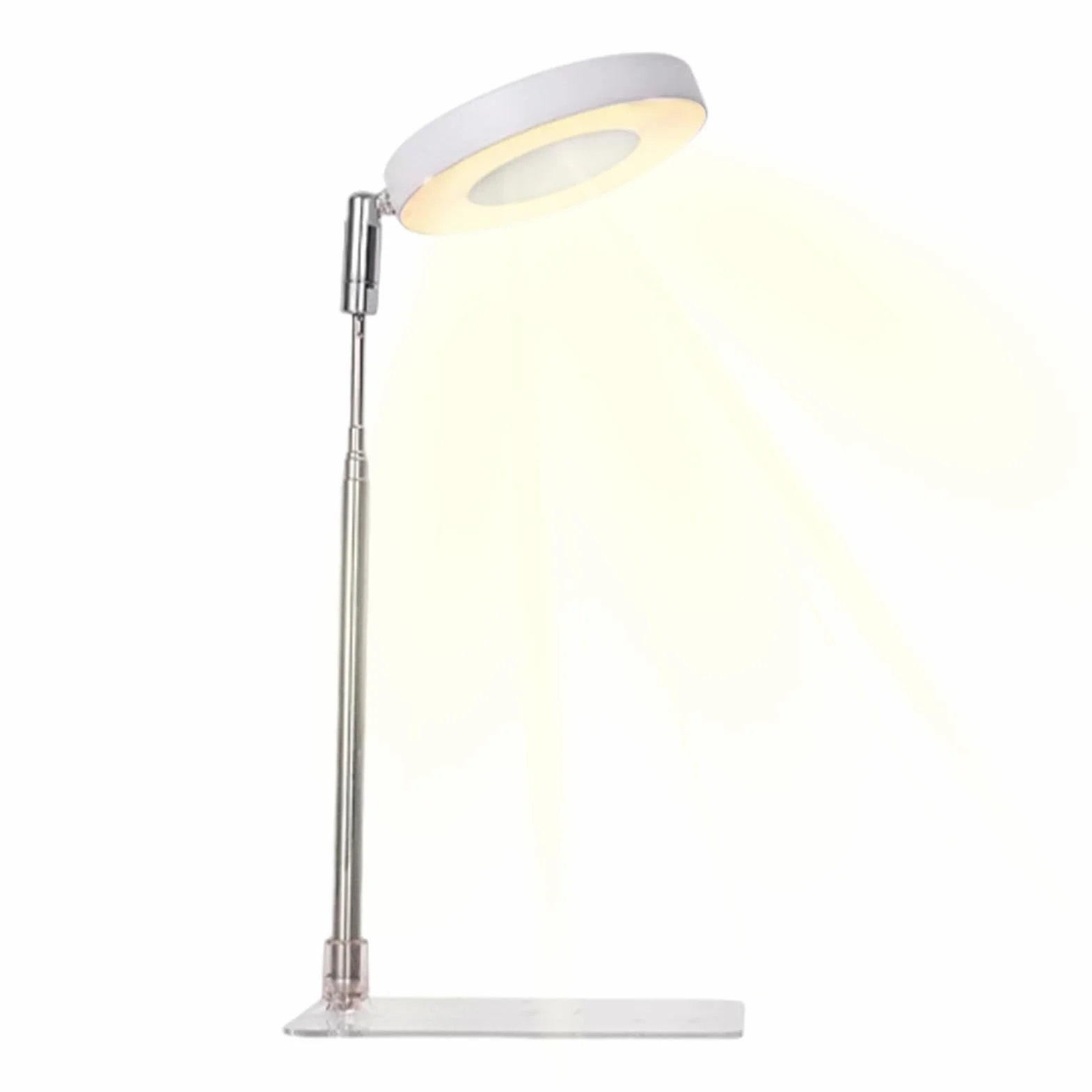 Plant Light, Dimmable LED Grow Lamp with Timer for Indoor Plants, 5W Hydroponics, Greenhouse, Flower Growth, Vegetable Farming, Bonsai Care, and Adjustable Brightness, 8.8x1.2cm