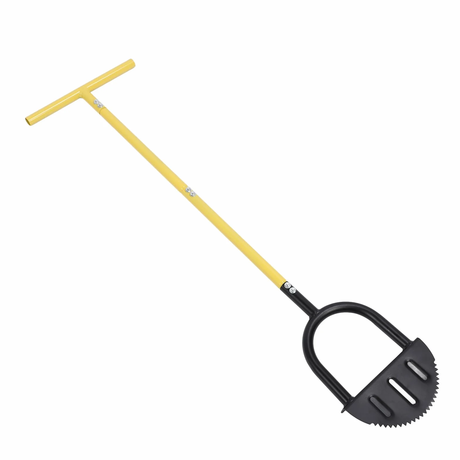 Ręczny Half Moon Edger, Garden Edger Hand Trzmowanie łopaty Half Moon Lawn Edger z Przedłużonym Słupem 96 Cm do Utrzymania Krawędzi, łopaty
