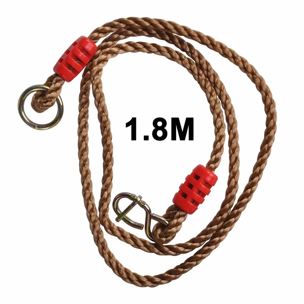 2 szt.Liny do drzewa huśtawkowego, regulowane wiszące drzewo Mocne liny 1,8 m Wiszące pasy drzewne idealne do fotela huśtawkowego hamaka (660 Lbs Limited)