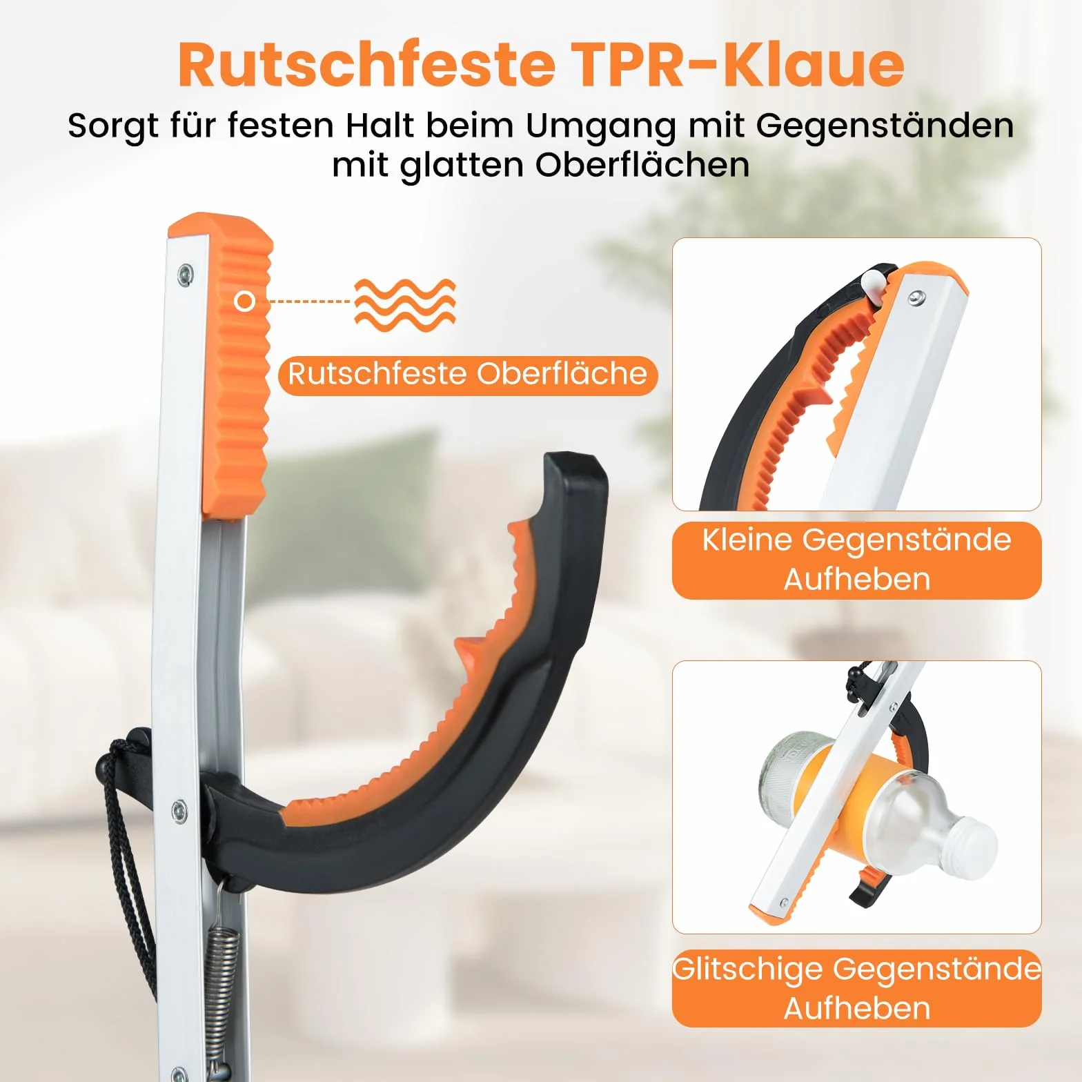 COSTWAY Szczypce chwytakowe 88 cm dla seniorów antypoślizgowe aluminiowe