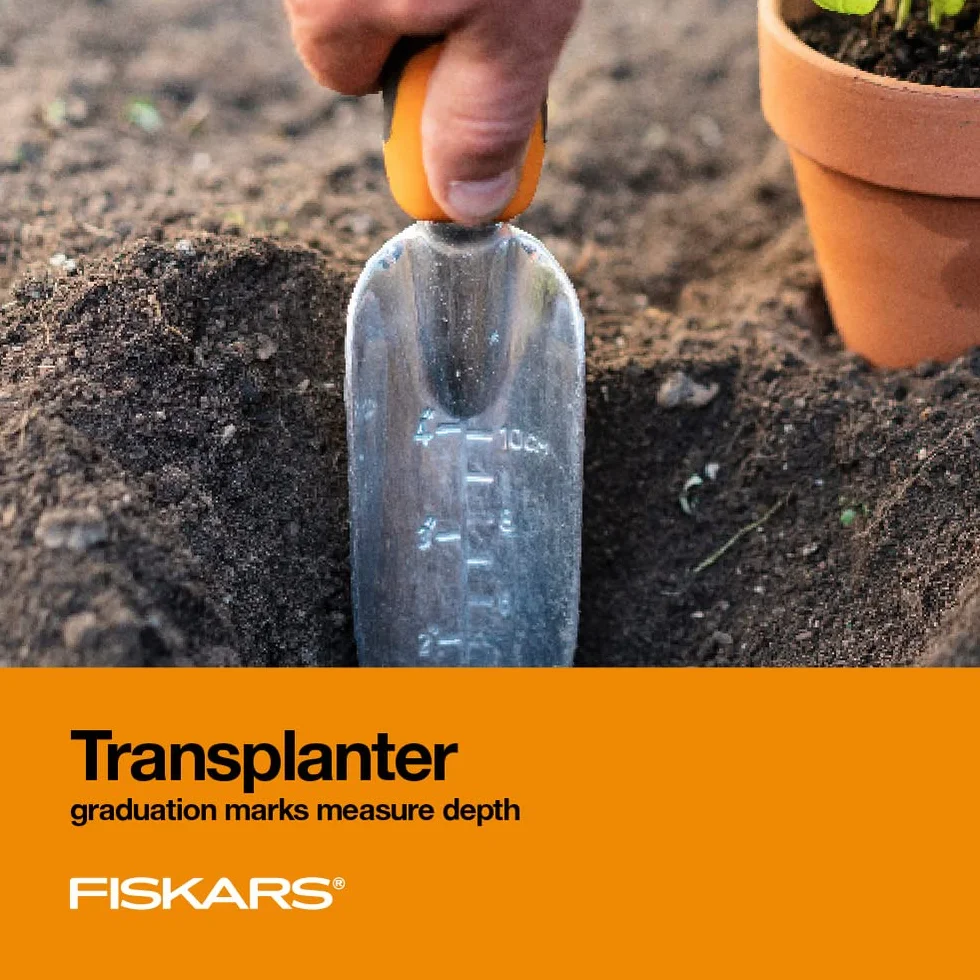 Fiskars Ergo zestaw narzędzi ogrodowych z recyklingu czarny/pomarańczowy
