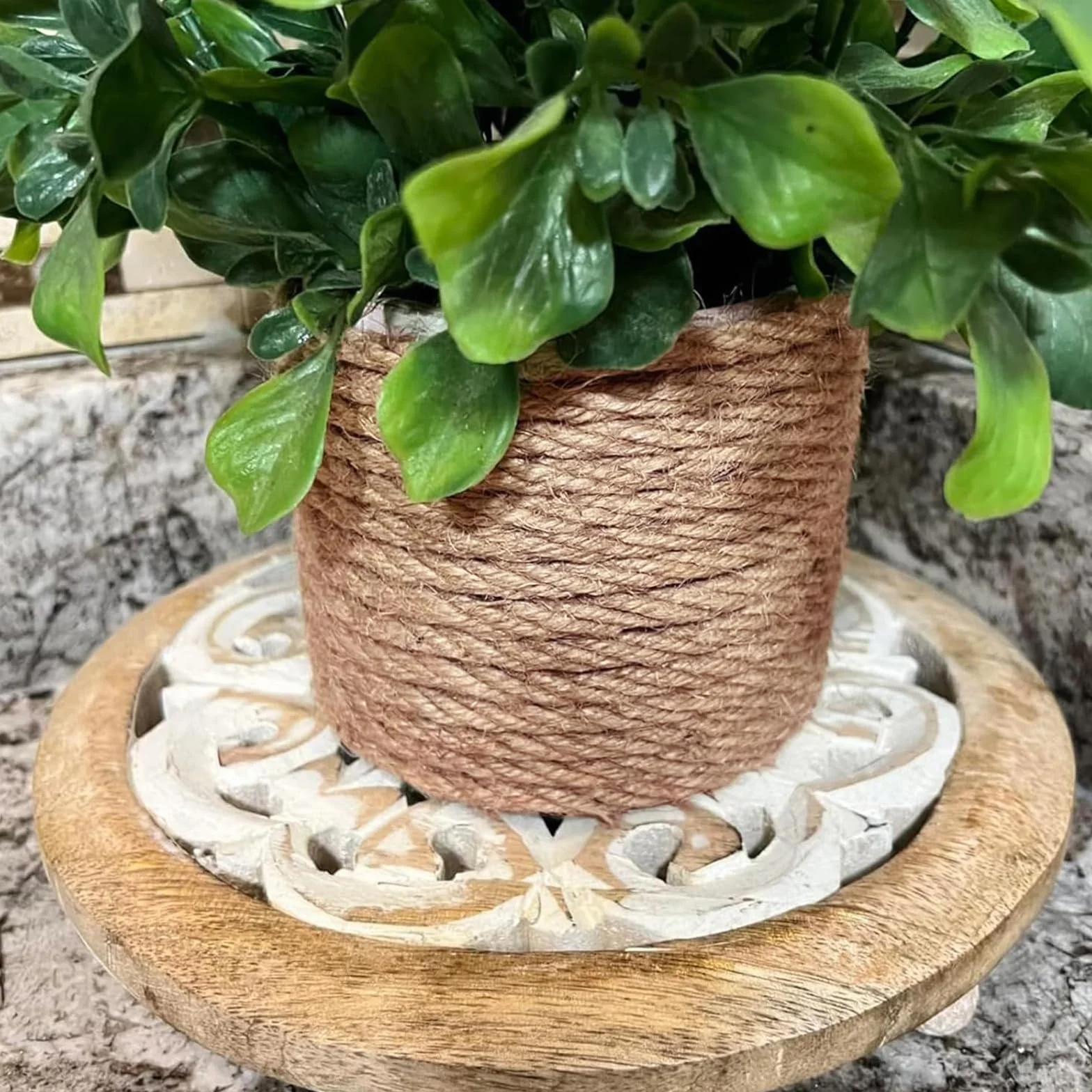 20 m x 12 mm naturalna lina jutowa, 4 sznurki juty, skr?cona lina jutowa, pleciona lina konopna, sznurek jutowy do majsterkowania, pakowania, wi?zania ogrodu, dekoracji