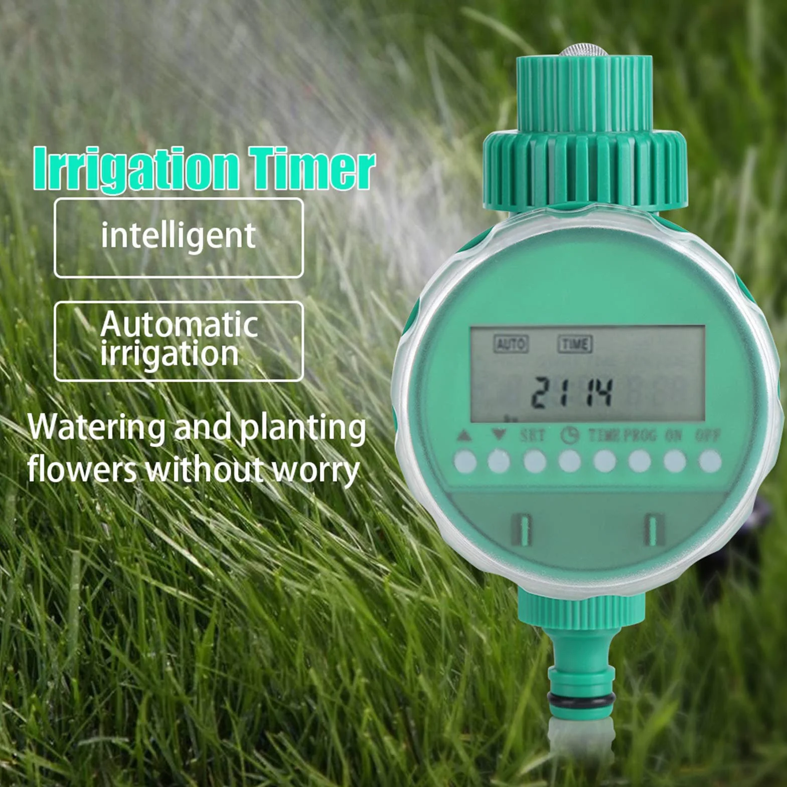 Cyfrowy timer nawadniania Inteligentny kontroler do ogrodu pojedynczy wylot