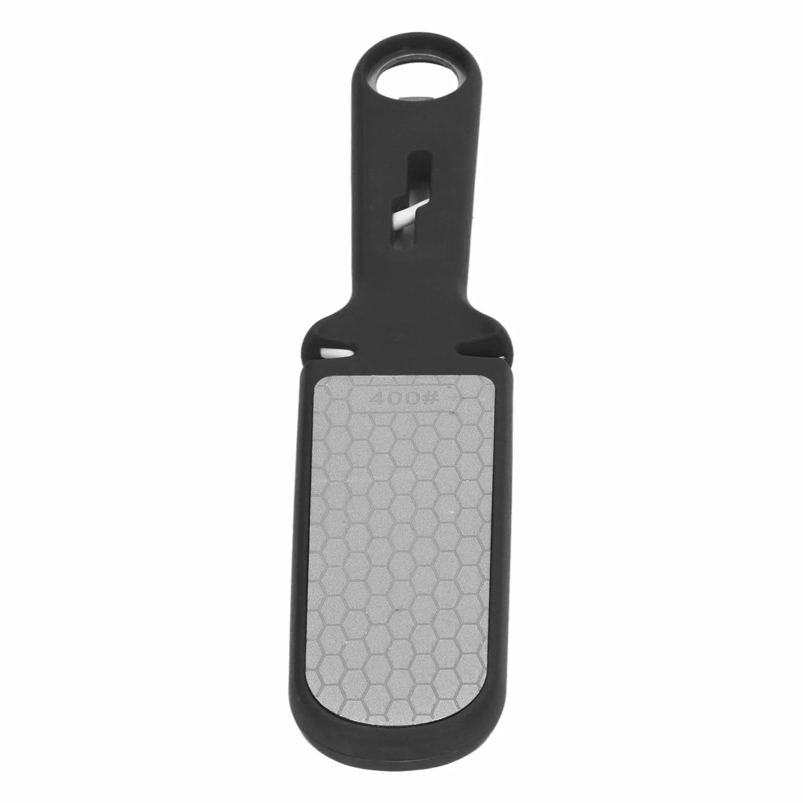 Wielofunkcyjna ostrzałka do noży 6 w 1, dwustronna, do kuchni, na kemping, do ostrzenia kamienia (BLACK)