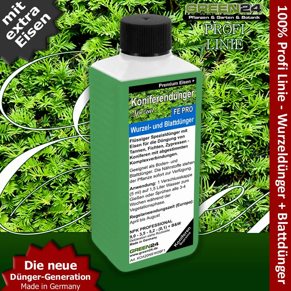 GREEN24 FE PRO NPK nawóz do jodełek, świerków, sosn, cyprysów, z żelazem
