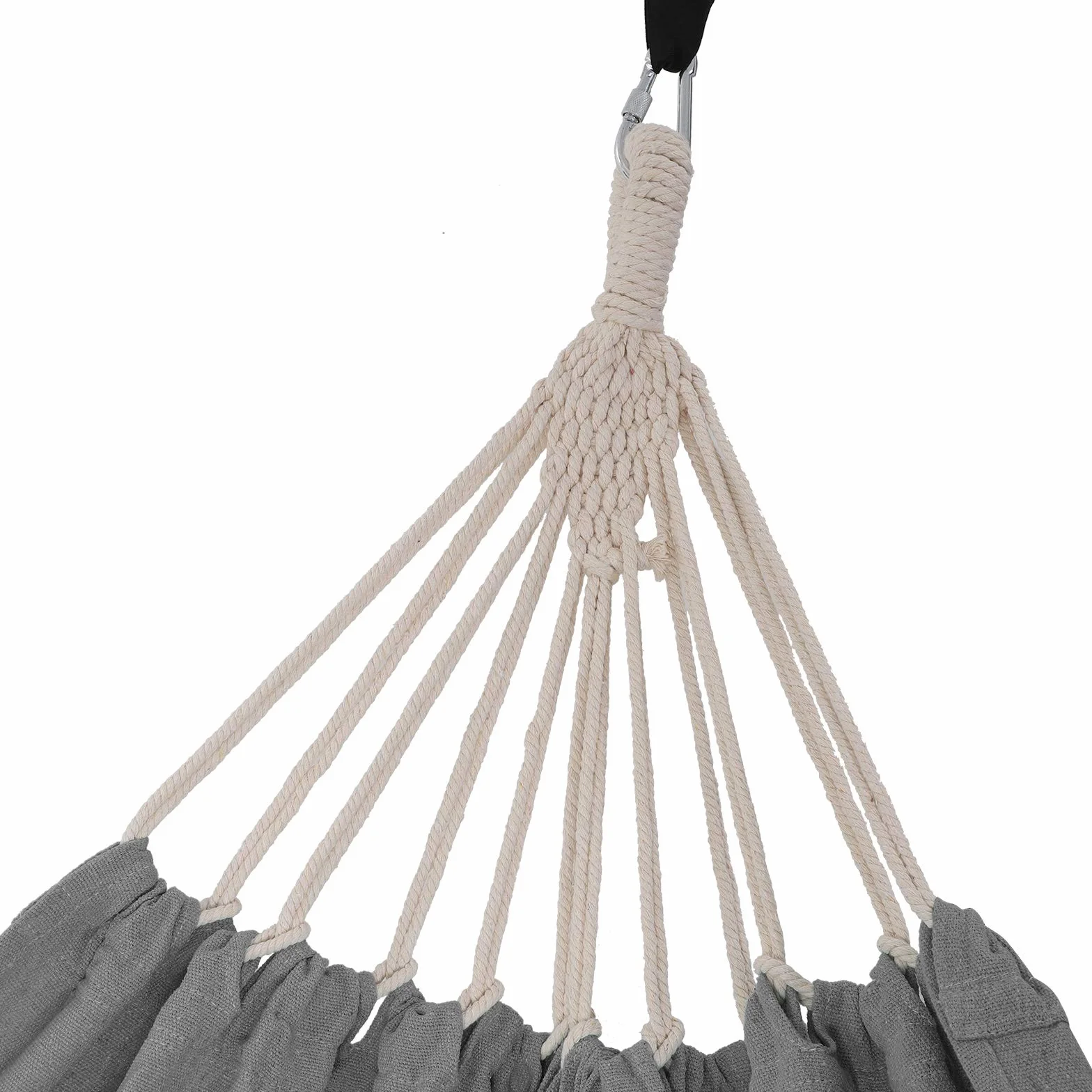 SONGMICS Hamak, 210 x 150 cm, Podwójny, Obciążenie 300 kg, Do Ogrodu, Tarasu, Balkonu, Aktywności Na Świeżym Powietrzu, Kempingu, Z Torbą, Pasami Mocującymi i Karabińczykami