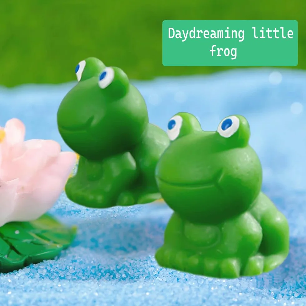 50 sztuk Mini żaby z żywicy, bajkowy ogród, miniaturowy mech, krajobraz, żaba, dekoracja ogrodowa, mini żaba, DIY, ozdoba, mini żywica, żaba, figurki, żaba, krajobraz, dekoracja, mikrożaby