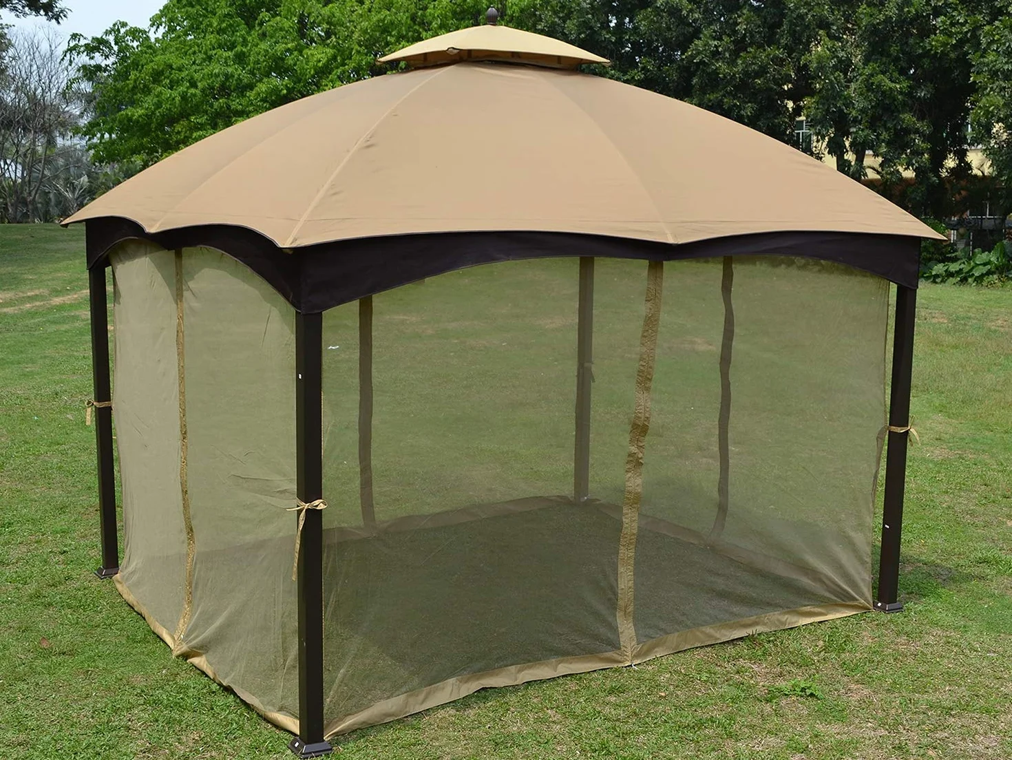 ABCCANOPY Replacement Netting Walls for 10' x 12' Gazebo, Beige