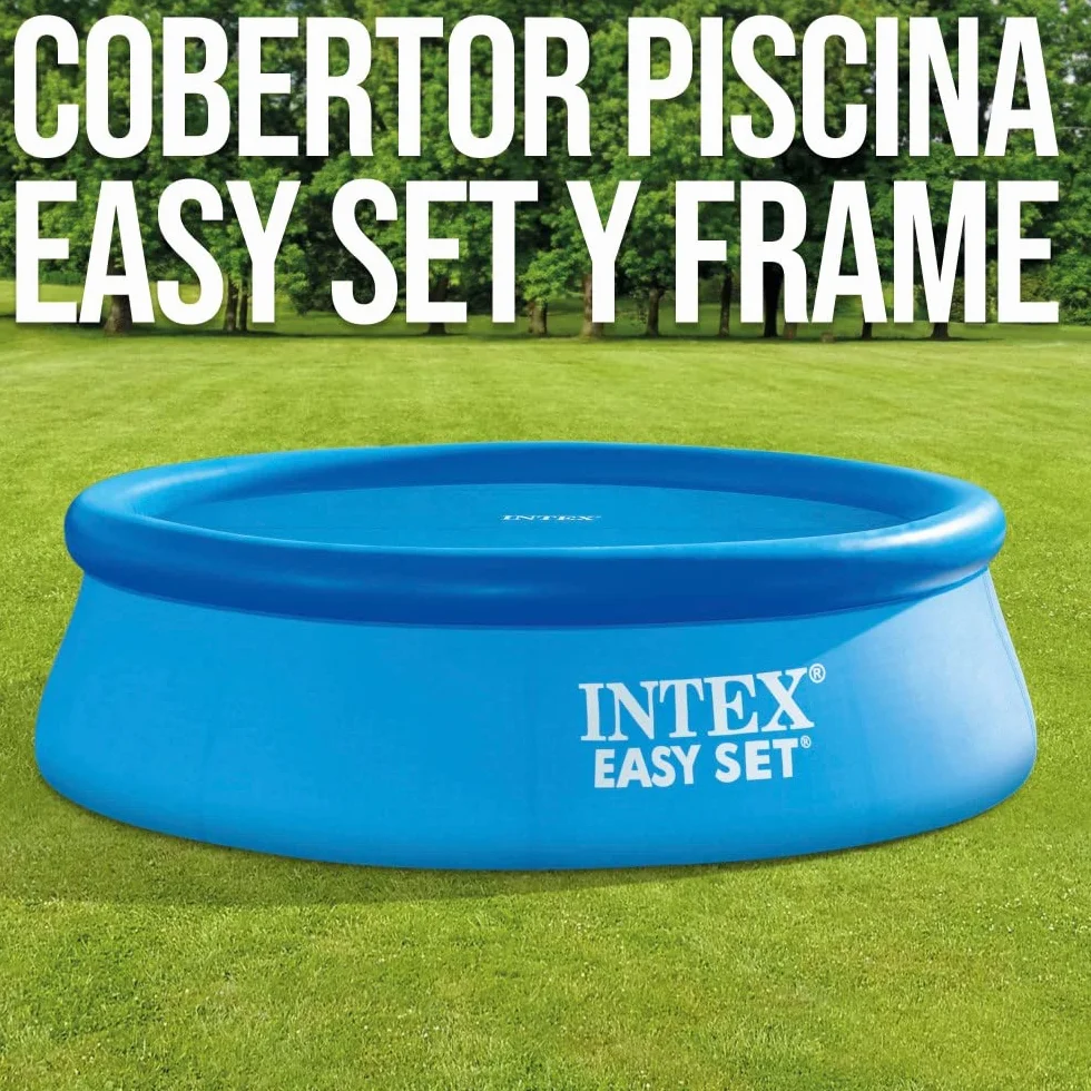 Intex Easy Set Frame Plandeka Solarna, Niebieski, 549 cm