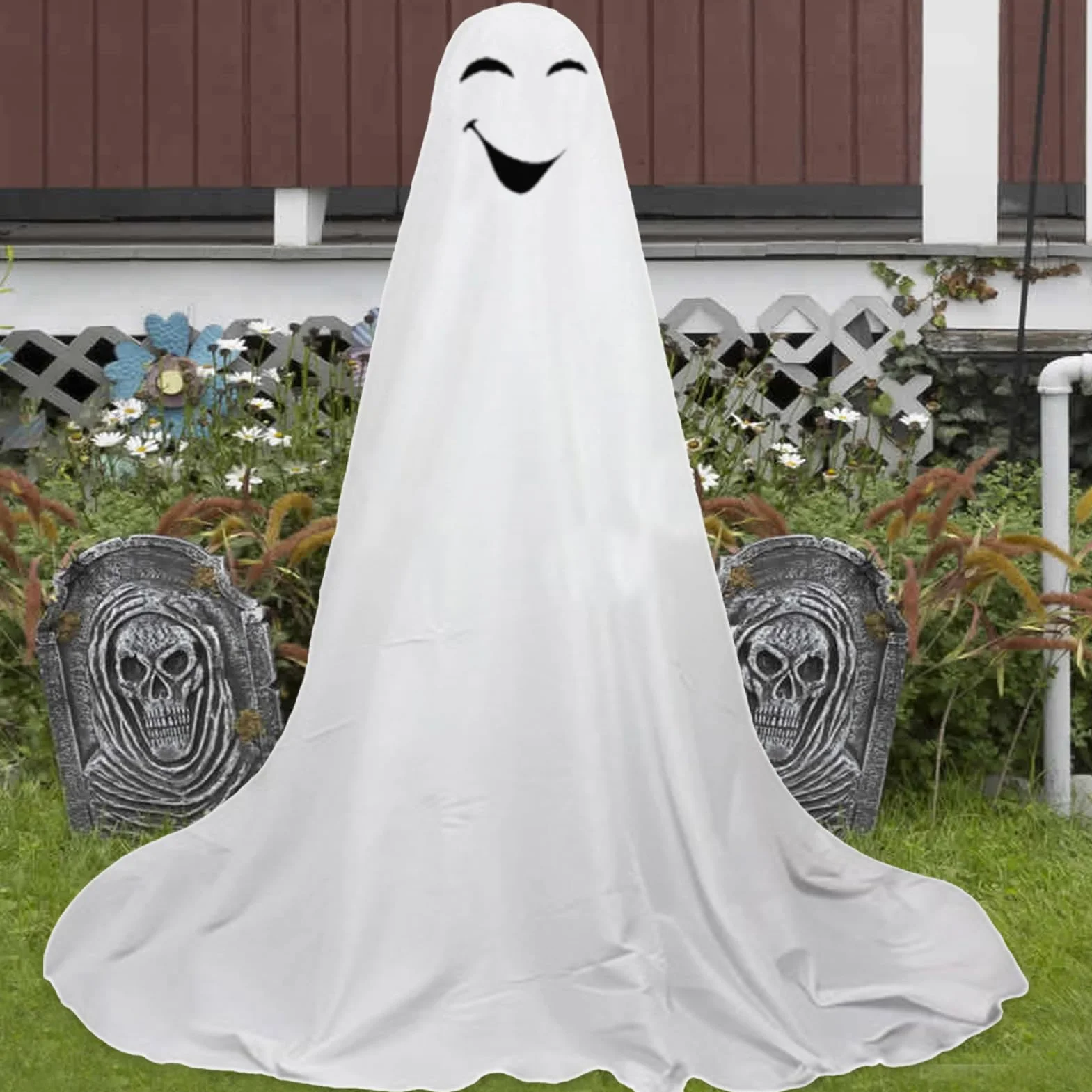 Dekoracja Halloween 165 cm Duch Ozdoba Świąteczna Zewnętrzna