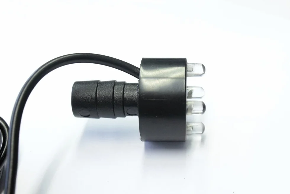 Pompa do fontanny 800 l/h z 1 x LED Spot kompletny zestaw, pompa do strumienia, pompa do stawu (800 l/h, ciepła biel)