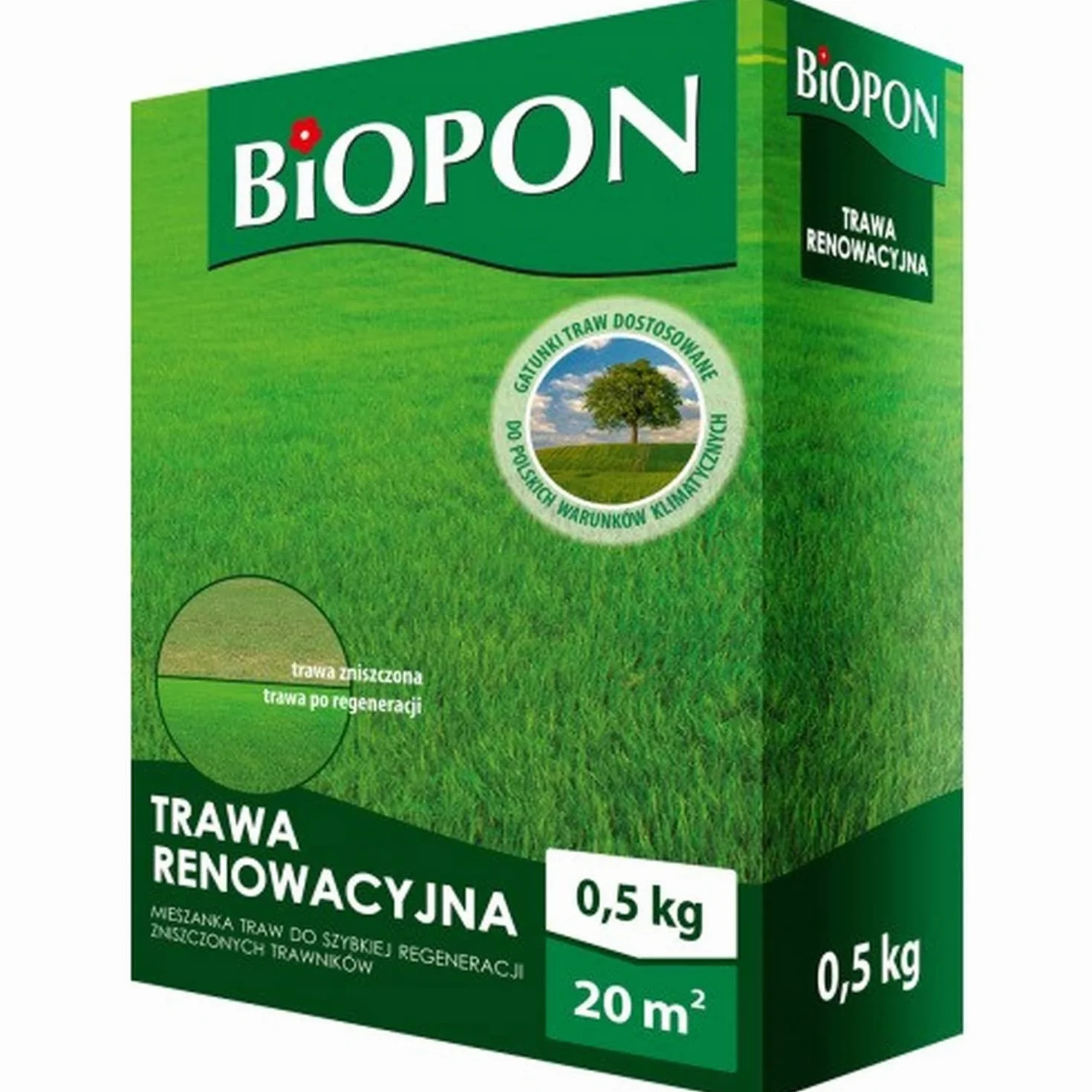 BioPon Nasiona trawy do naprawy trawnika 0,5 kg na 20 m²