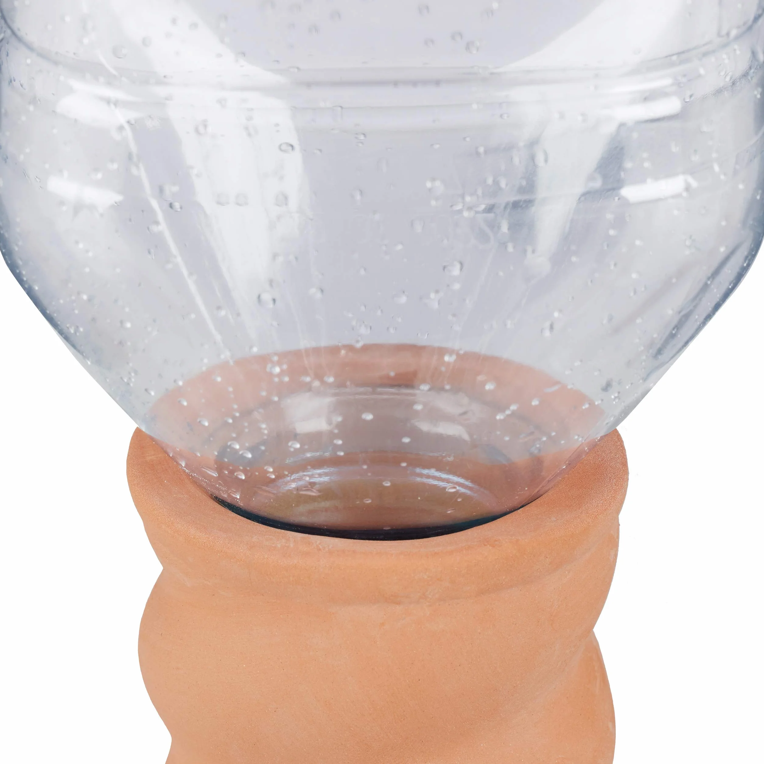 Relaxdays system nawadniający kolec do butelek 1,5l nawadniacz, dozownik wody do doniczek, podlewaczka 4szt, terakota