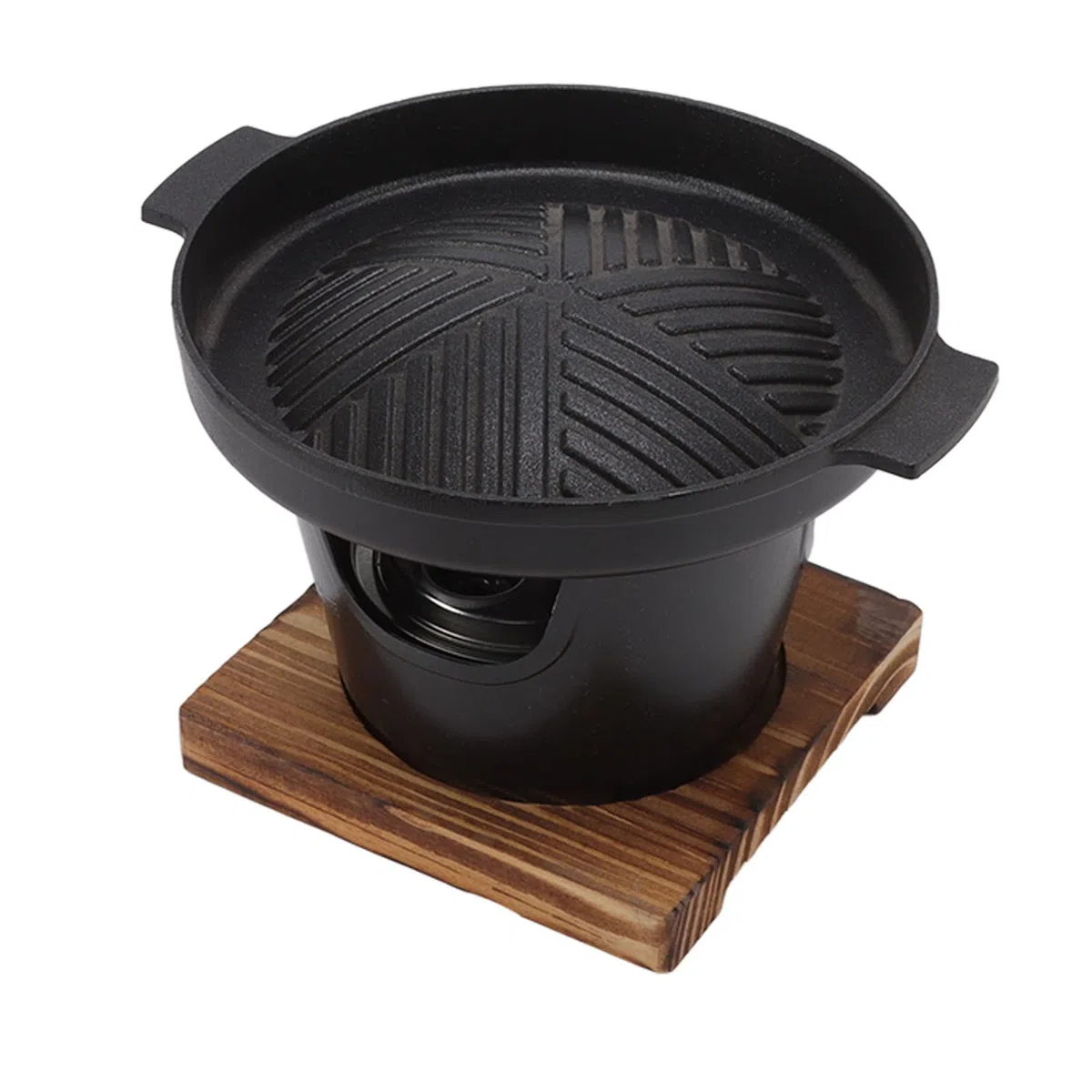 Grill stołowy, bezdymny, przenośny mini grill BBQ, ze stopu aluminium, grill BBQ do użytku wewnątrz, japoński mini grill na węgiel drzewny (HN-BBQ18A)