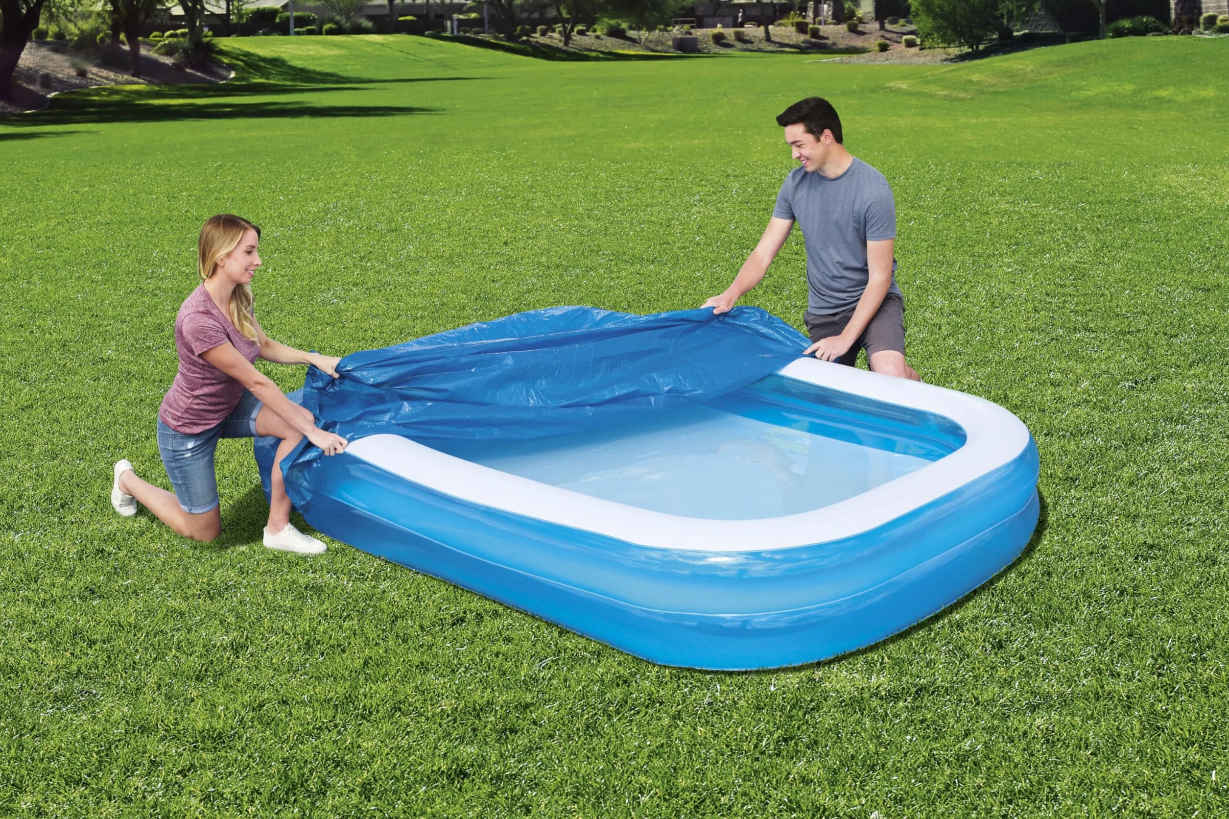 Bestway Flowclear™ 8'7" X 69" X 20"/2.62M X 1.75M X 51Cm Pool Cover
