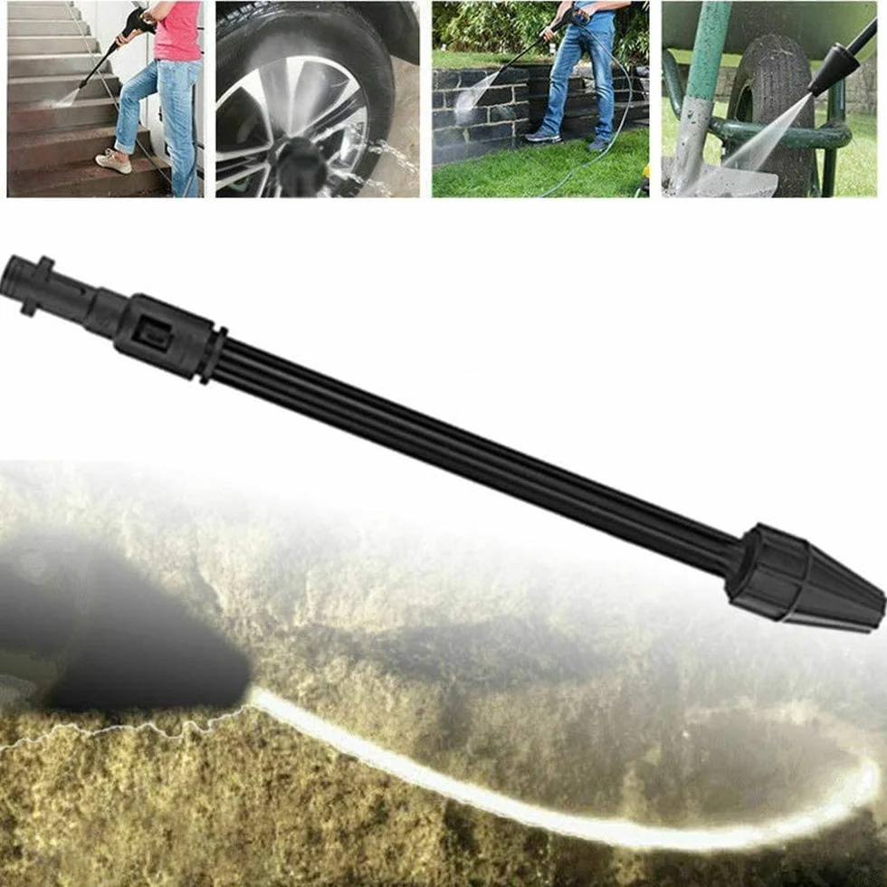 YUET Dirt Blaster 170bar Wysuwana lanca wymienna do Kärcher/Lavor/Lidl Parkside Karcher K2 K3 K4 K5 K6 K7, moc turbo obrotowa, dysza pistoletu wysokociśnieniowego do czyszczenia samochodu
