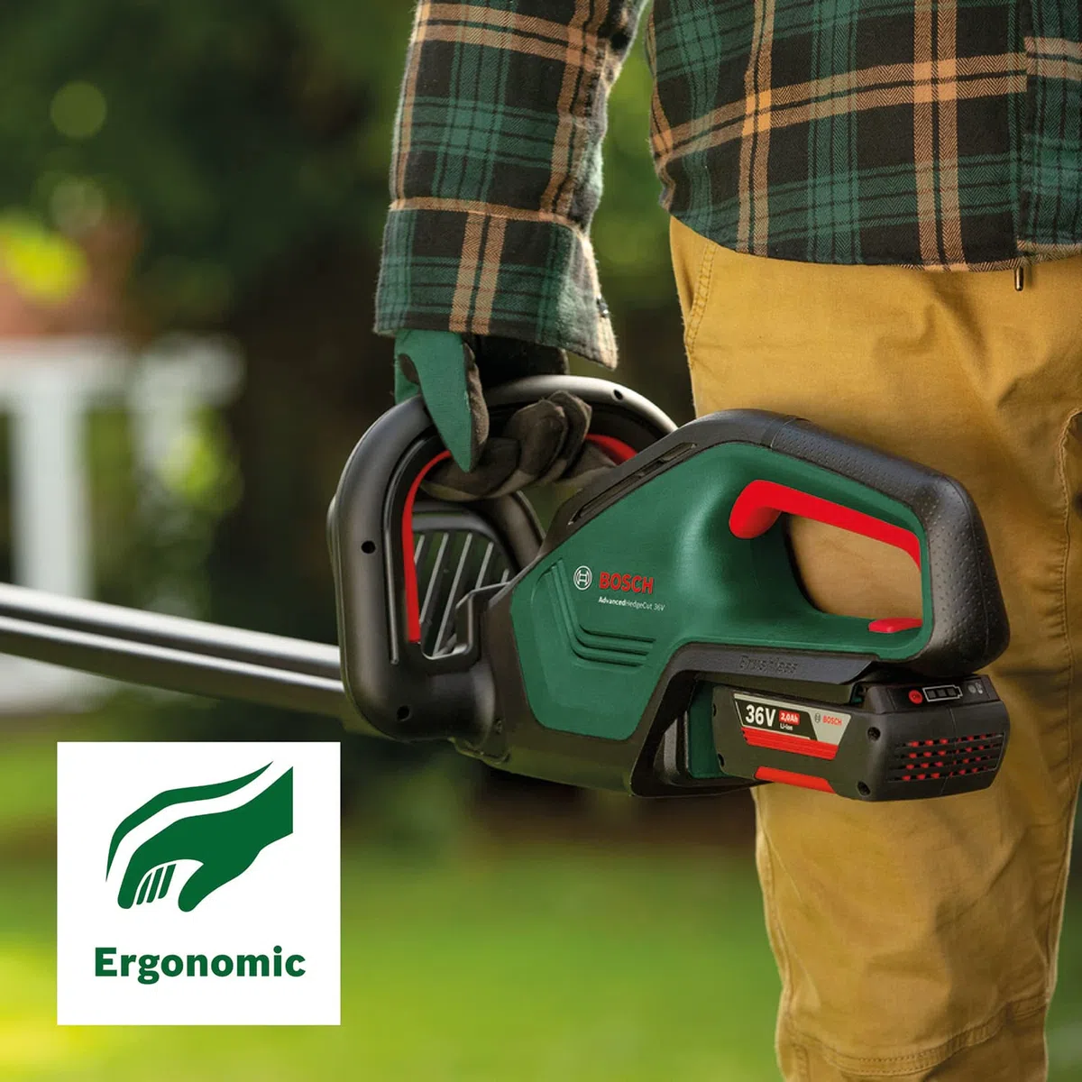 Bosch Advancedhedgecut Nożyce do Żywopłotu, Zielony, 36V