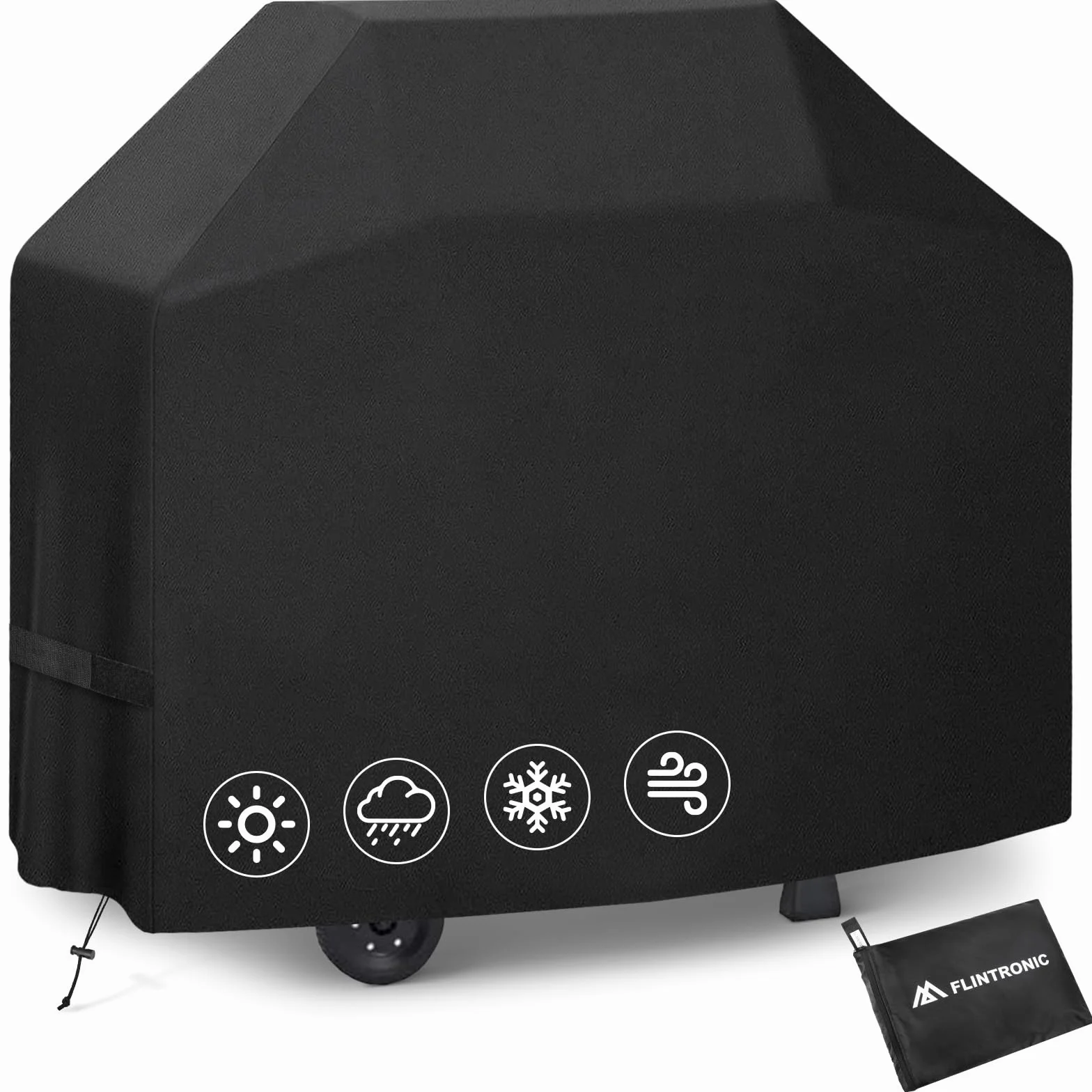 Flintronic wodoodporne pokrowce na grilla odporne na UV 147 x 61 x 117 cm