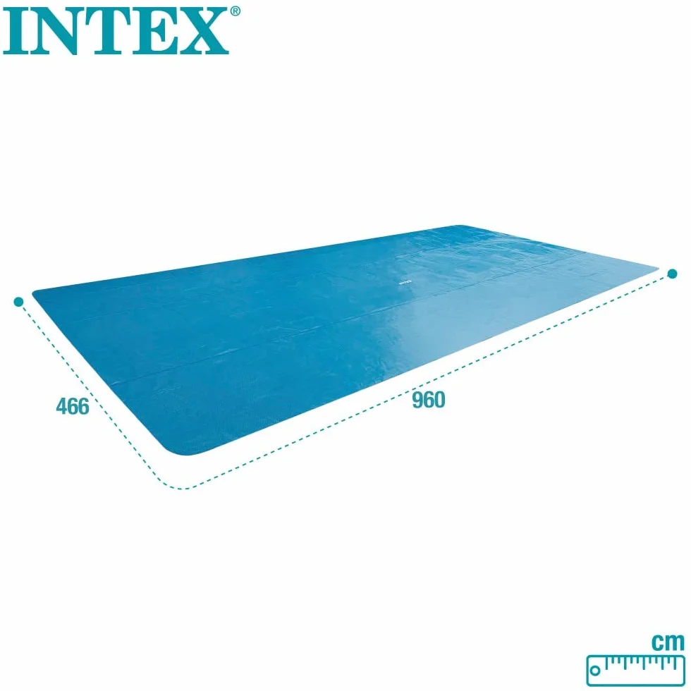 Intex Plandeka solarna prostokątna 975 x 488 cm 160 mikronów Niebieska