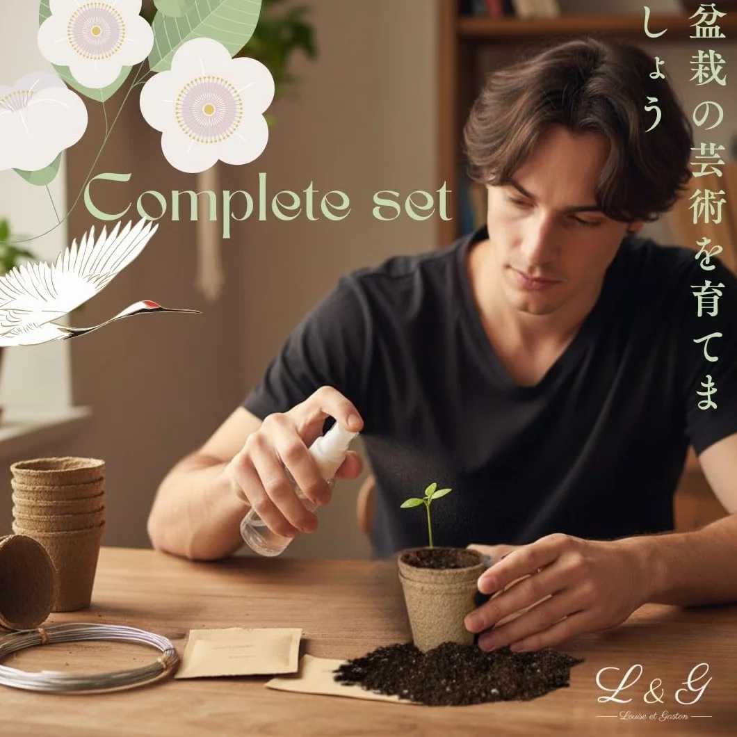 Louise & Gaston L&G zestaw bonsai do uprawy 6 nasion naturalnych