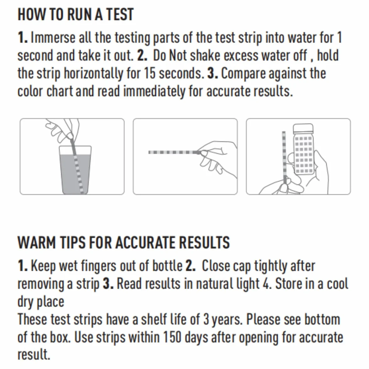 EASYTEST 7-drożne paski testowe do basenu, 150 pasków, testowanie chemiczne wody do wanny z hydromasażem i spa, dokładny test bromu, zasadowość całkowita, pH, wolny chlor, twardość całkowita, kwas