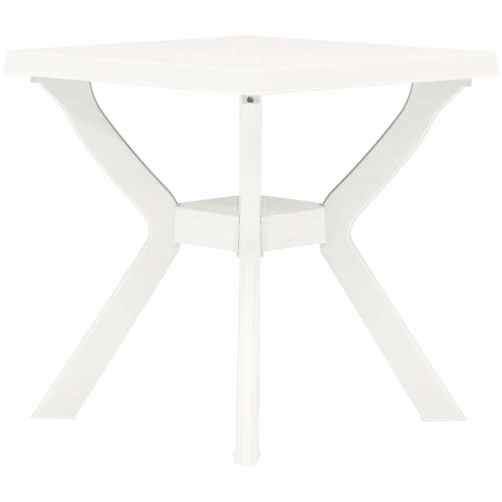 vidaXL Stolik bistro biały 70x70x72 cm plastikowy