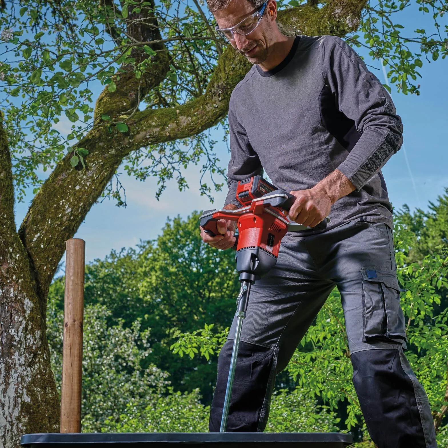 Einhell mieszadło do zaprawy GP-EA 18/150 Li BL średnica 120 mm dł. 65,5 cm