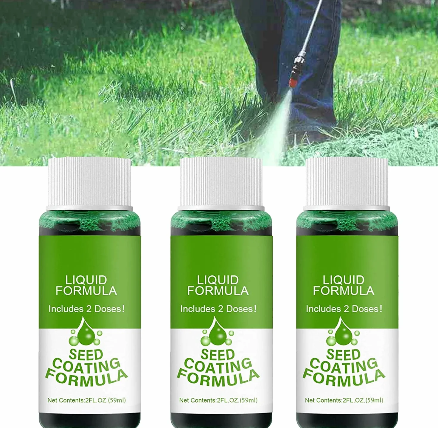 Hydro Mousse Liquid Lawn Fertilizer 59ml Spray for Garden Yard