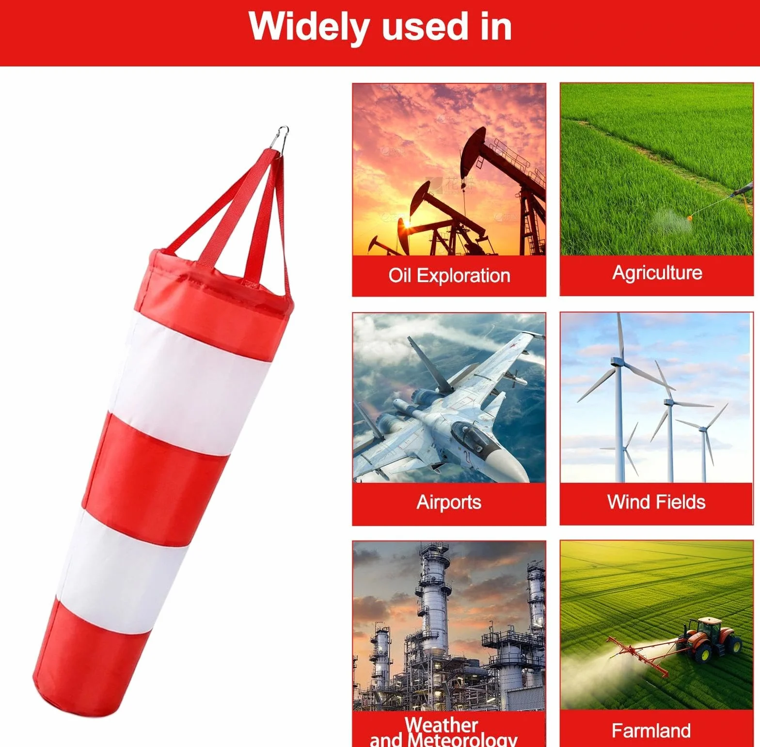 Wiatr 0,8 m do użytku na zewnątrz, odporny na warunki atmosferyczne, kurek w kolorze czerwono-białym, z odblaskiem, precyzyjny wskaźnik kierunku wiatru, do ogrodu, na podwórko, model lotu