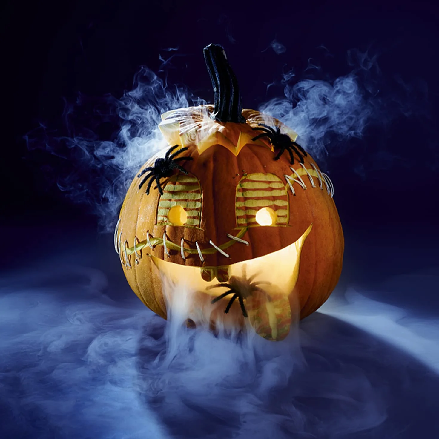 RoserRose Ultradźwiękowy nebulizator, 12 diod LED Three Color Gradient Atomizer Mist Maker Mgiełka wodna Fogger ze zdejmowaną ochroną przed pryskaniem, do fontanny, kociołka czarownicy Halloween