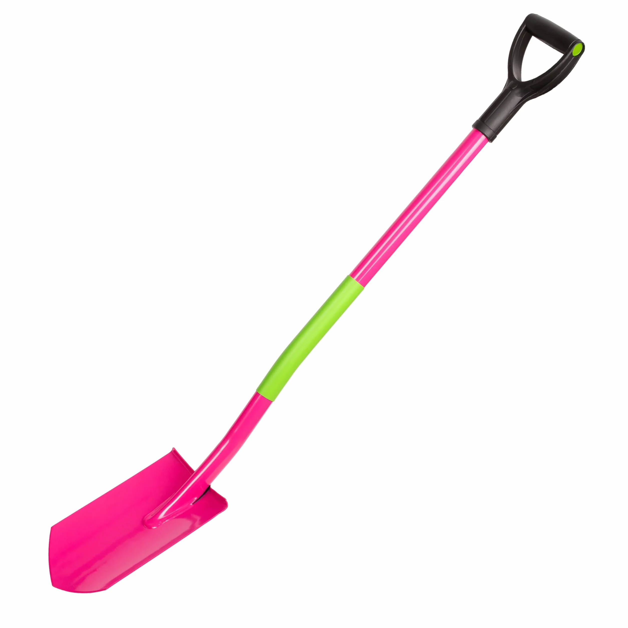 Mivos Ergonomiczny szpadel spiczasty ogrodowy z hartowanej stali borowej - 115 cm - Różowy - Szpadel ogrodniczy z ergonomicznym trzonkiem - Lekki i wygodny - Wyprodukowano w Polsce