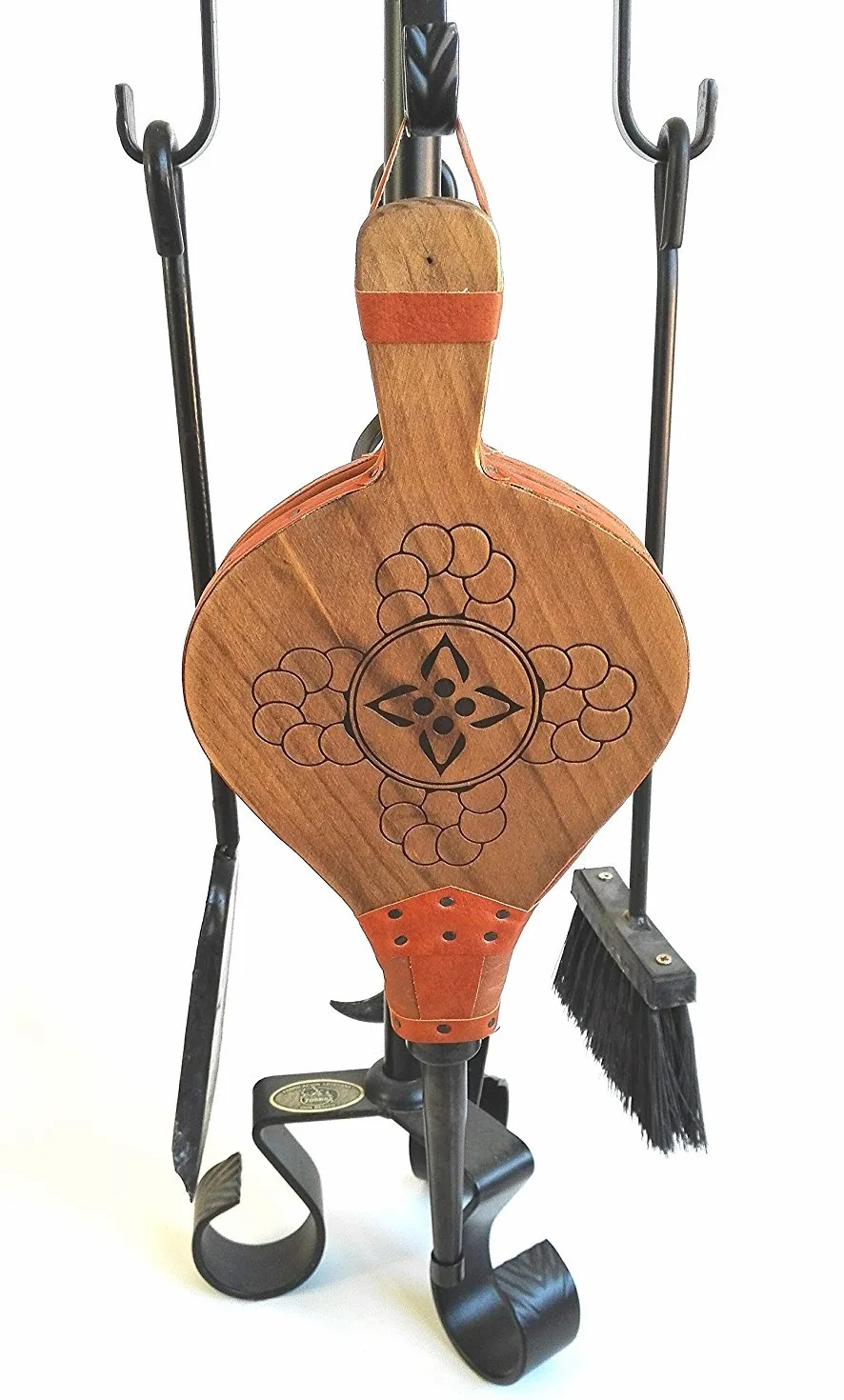 Wyściełany Mieszek do Kominka i Grilla - Naturalne Drewno - 51 cm