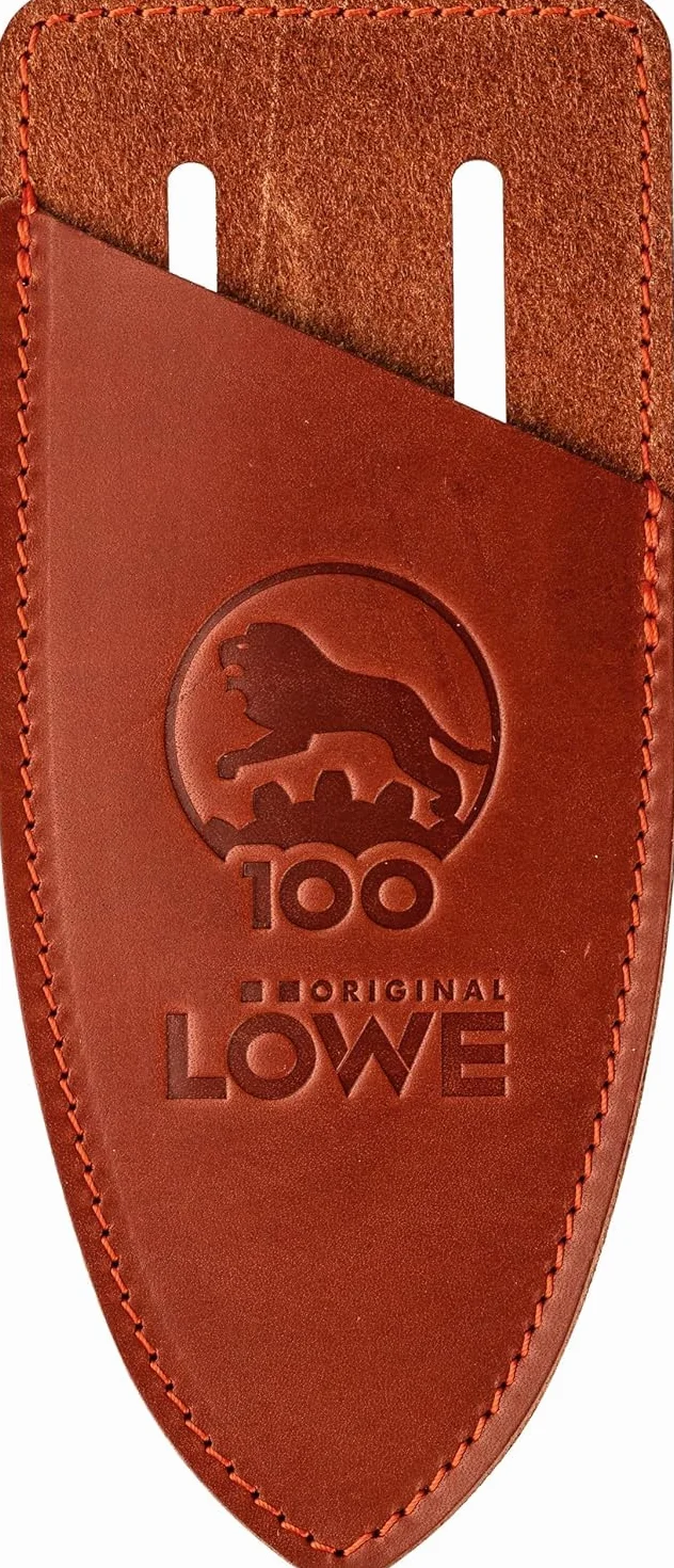 Original LÖWE 5, 100 lat edycji jubileuszowej – profesjonalne nożyce ogrodowe kowadło nożyce 5.100 z metalu z nierdzewnym i nieprzywierającym ostrzem ze stali wraz z ręcznie wykonaną skórzaną kaburą