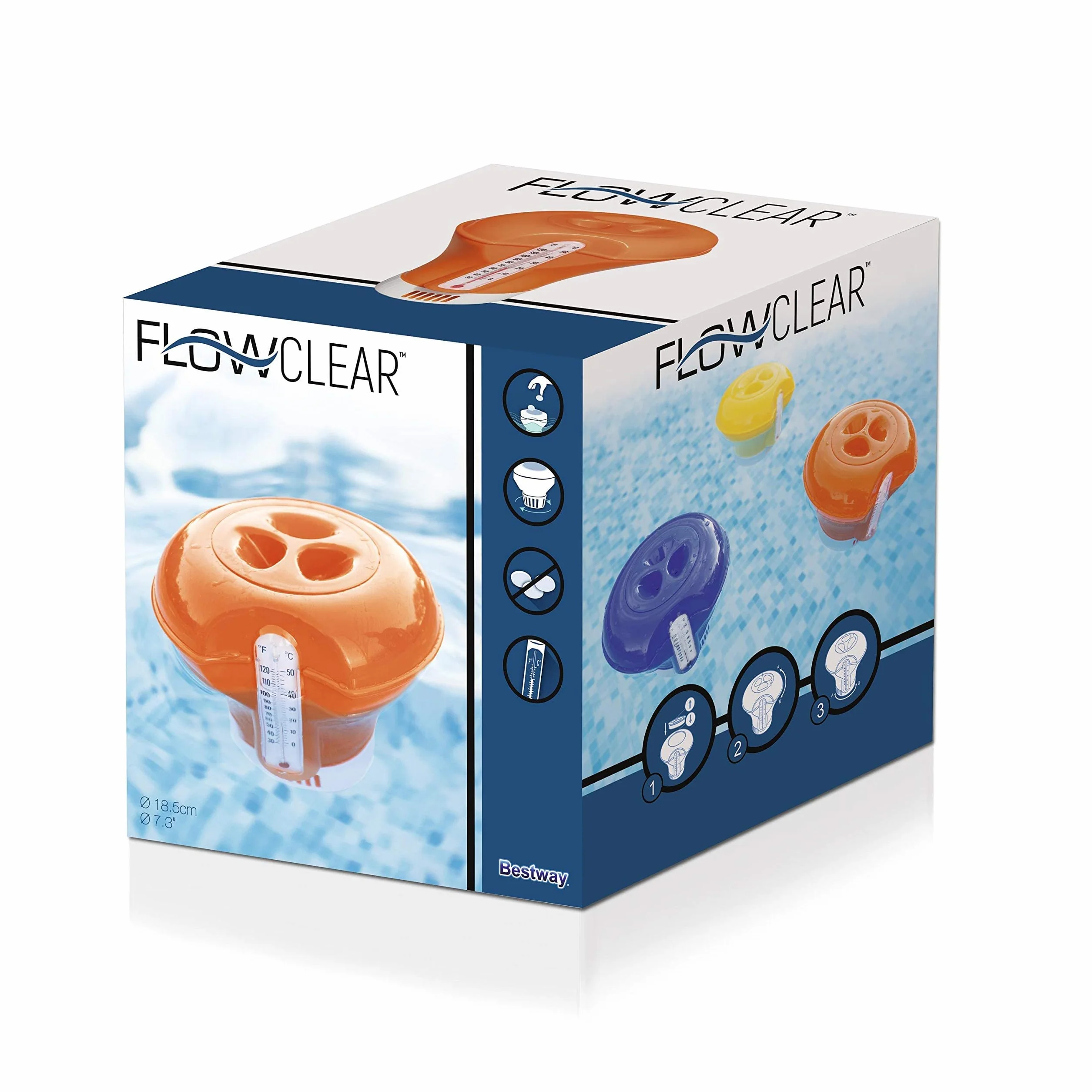 Bestway Dosierschwimmer 18,5 cm mit Thermometer
